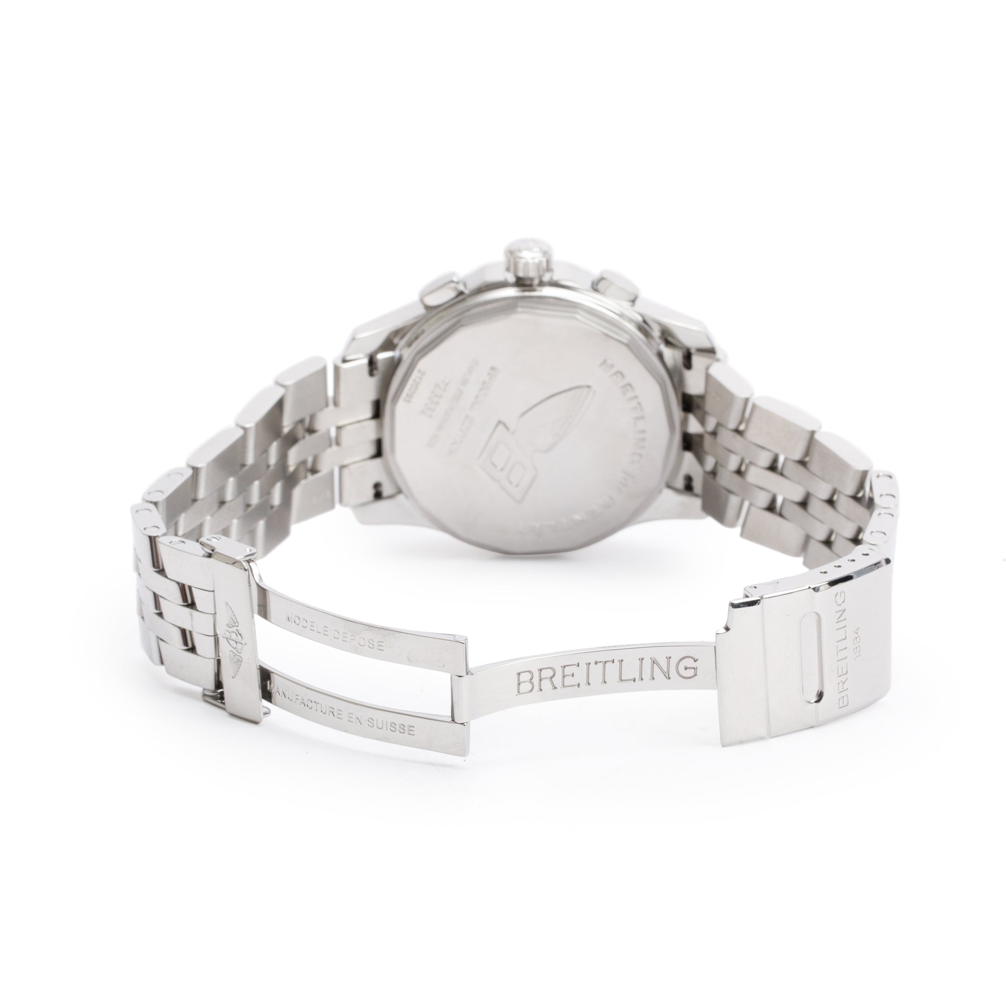 Breitling Stainless Steel Platinum Bezel Bentley Mark VI 42 MM Automatic Chronograph Watch P26362 w/ Box & Papers