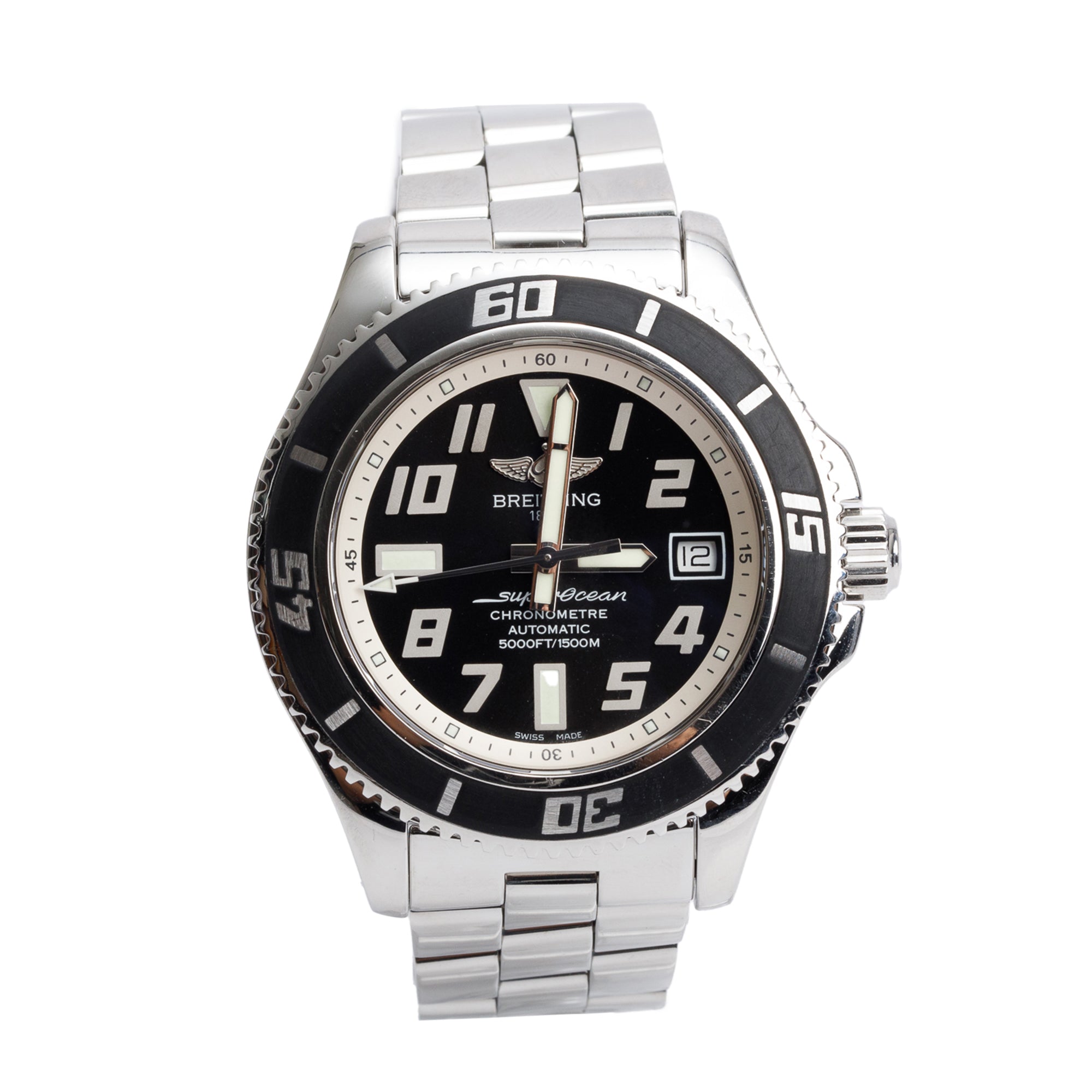 Breitling Stainless Steel Superocean 42 MM Automatic Watch A17364