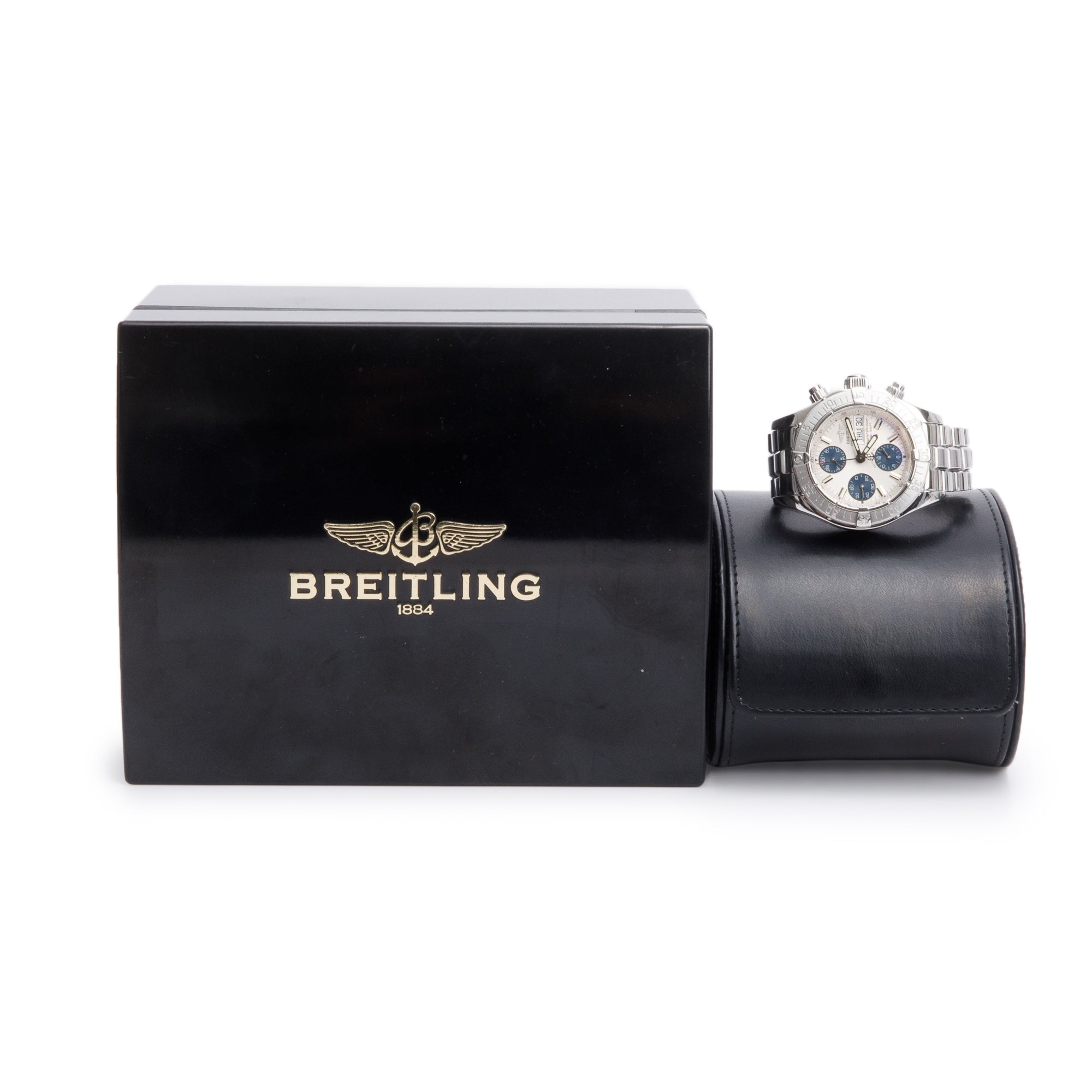 Breitling Stainless Steel Superocean Chronograph II 42 MM Automatic Watch A13340 w/ Box