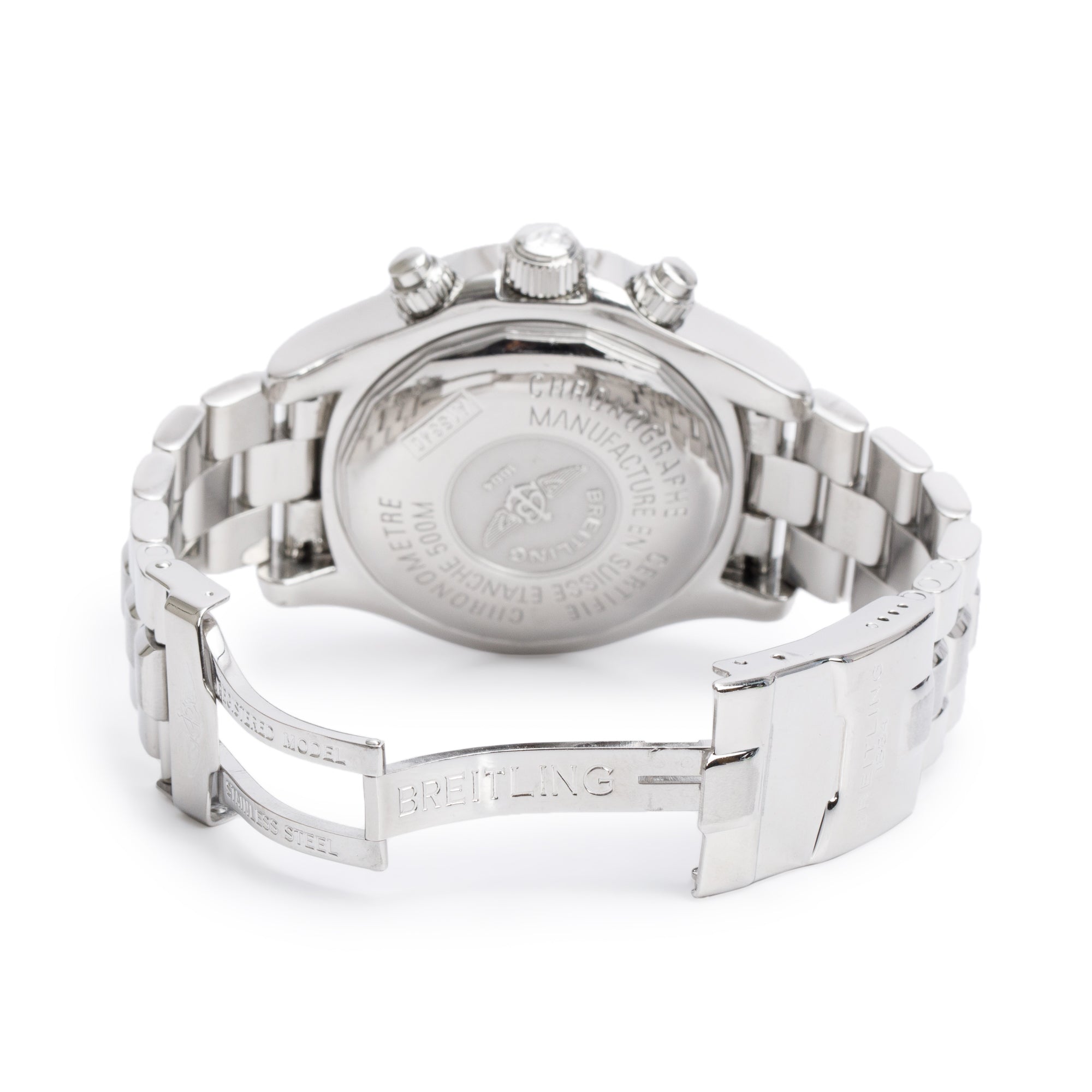 Breitling Stainless Steel Superocean Chronograph II 42 MM Automatic Watch A13340 w/ Box