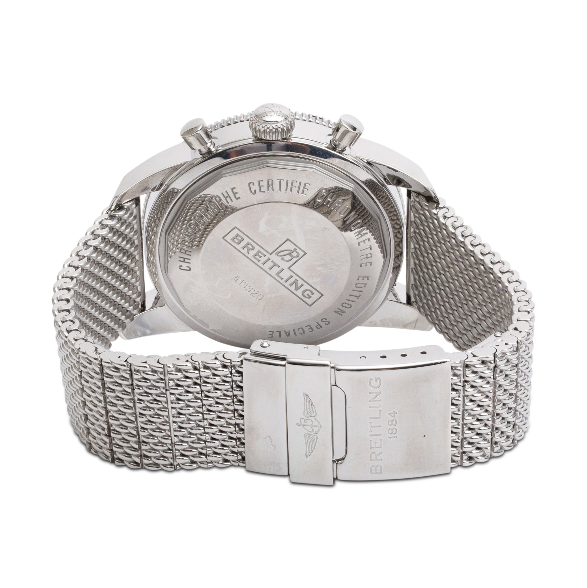 Breitling Stainless Steel Superocean Heritage 46 MM Automatic Chronograph Blue Dial Watch A13320 w/ Box & Papers