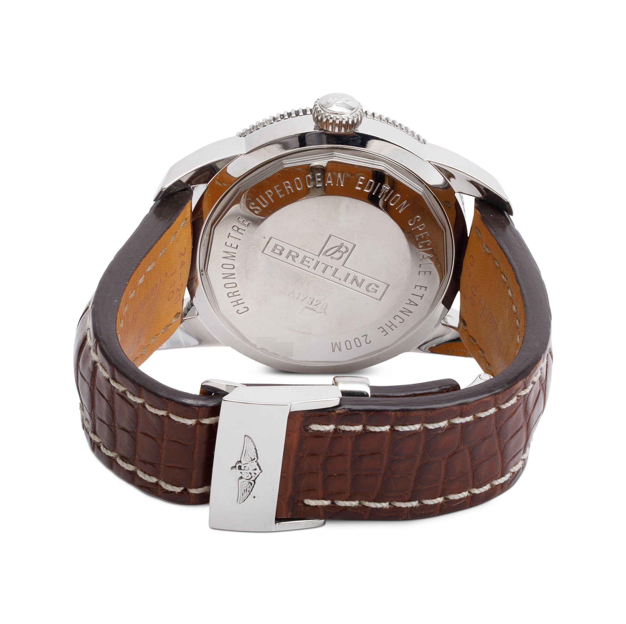 Breitling Stainless Steel Superocean Heritage 46 MM Automatic Chronograph Watch Bronze Dial A17320 w/ Box, Papers & Extra Strap