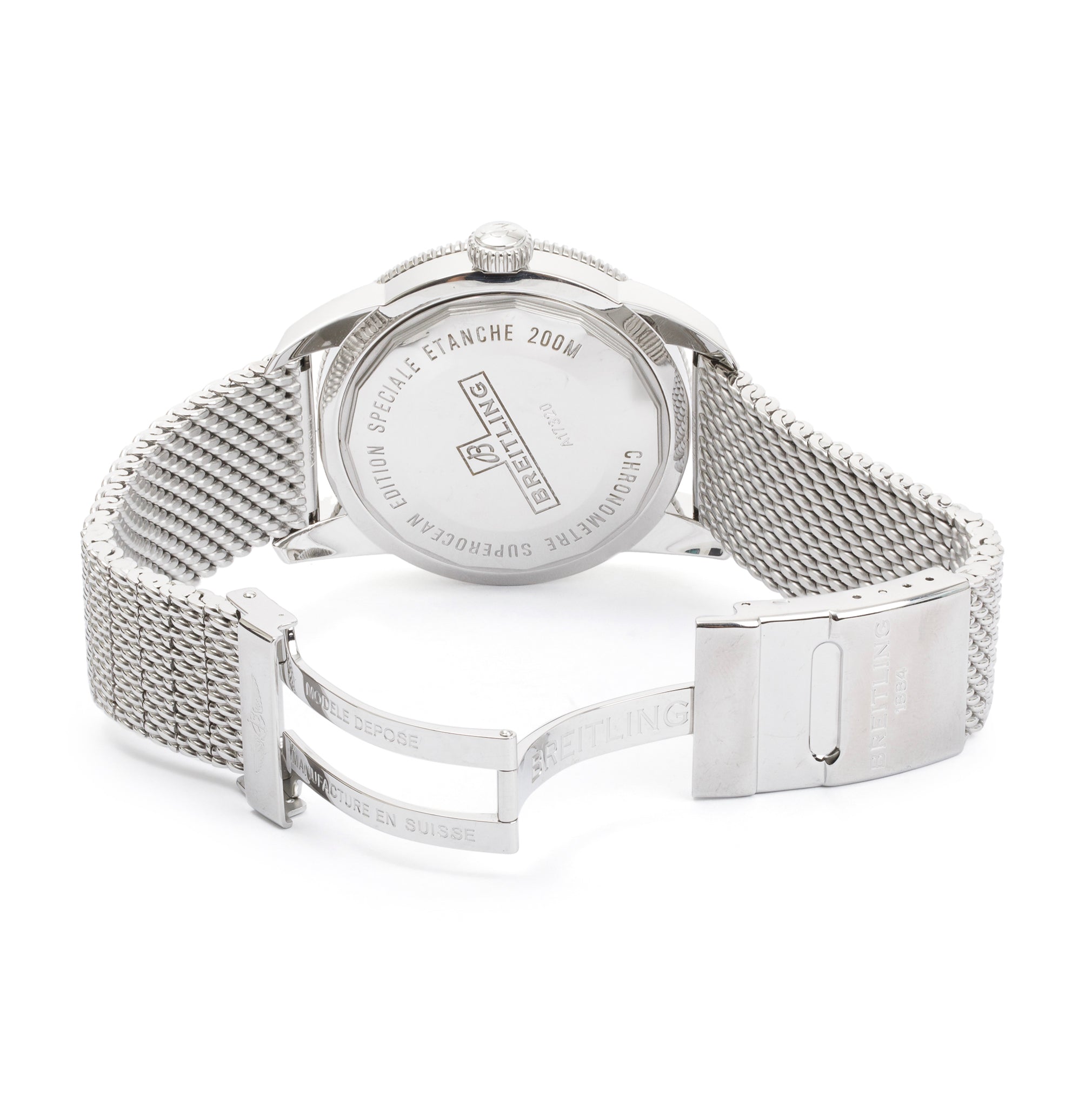 Breitling Stainless Steel Superocean Heritage 46 MM Automatic Watch w/ Box & Papers