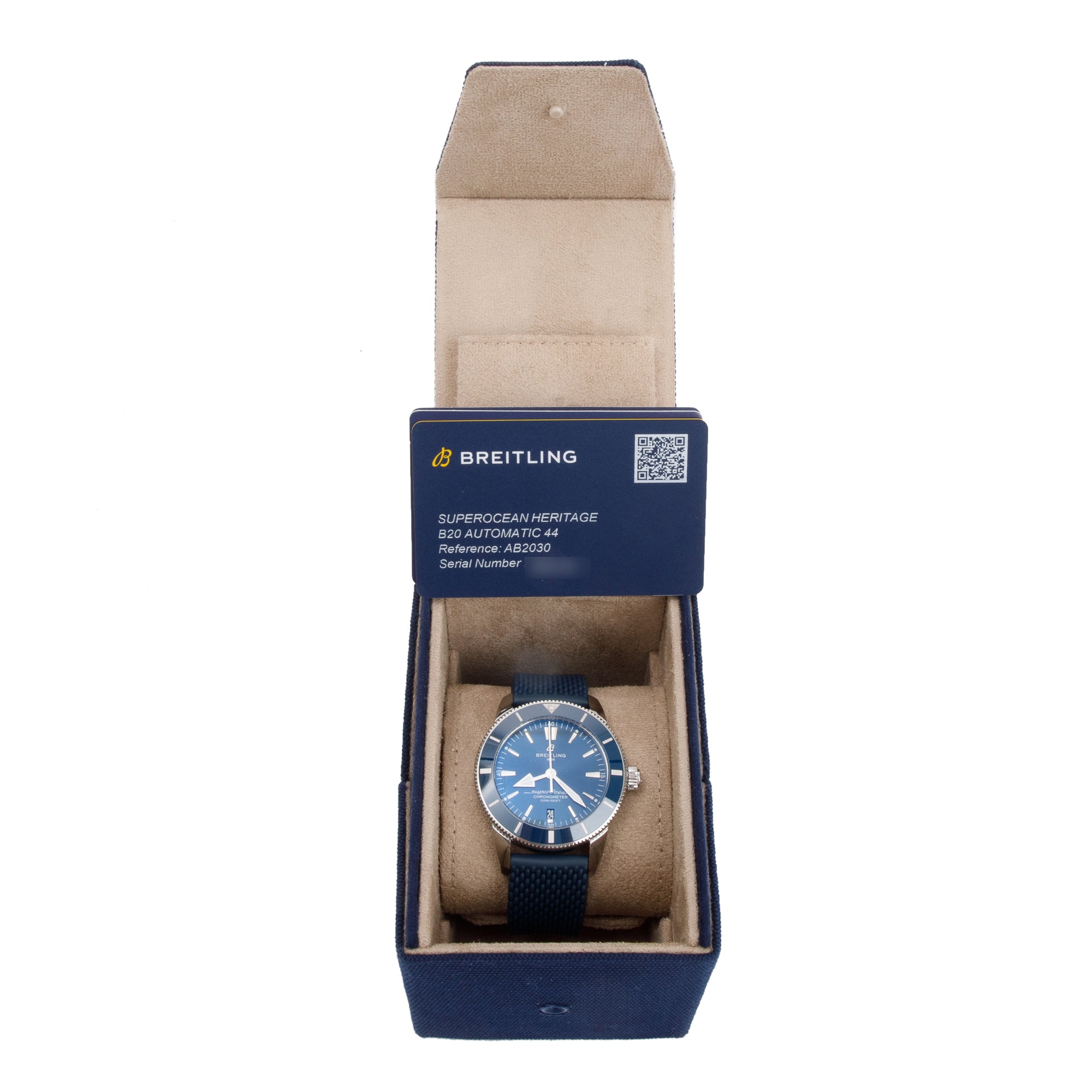 Breitling Stainless Steel Superocean Heritage B20 44 MM Automatic Watch w/ Box & Papers