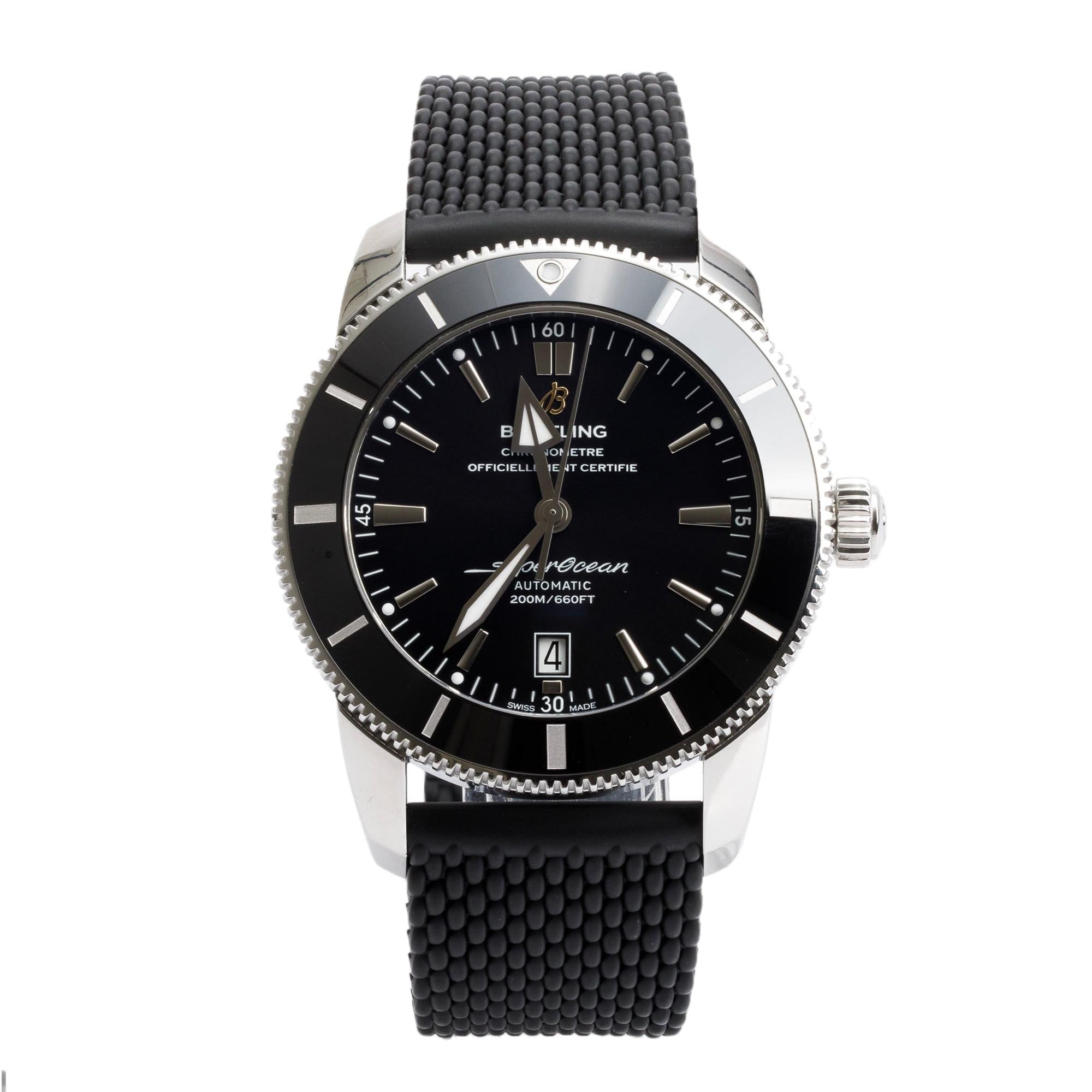 Breitling Stainless Steel Superocean Heritage B20 46 MM Automatic Watch AB2020