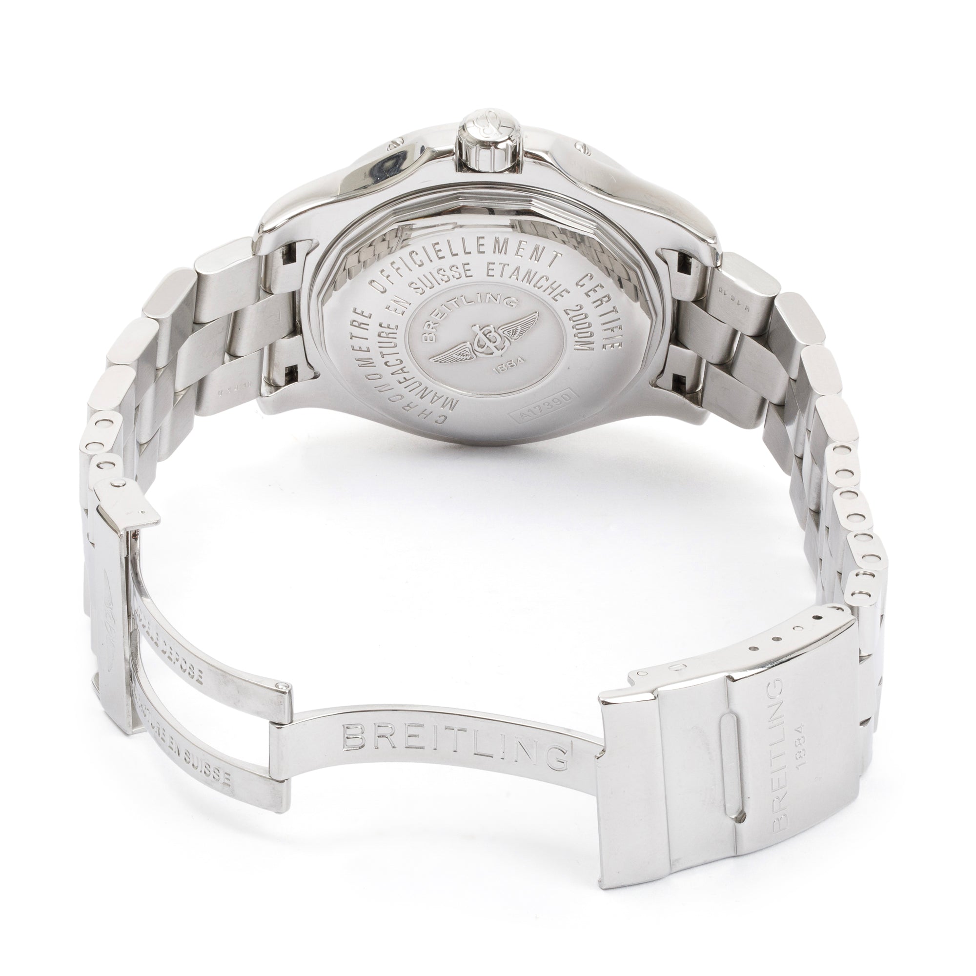 Breitling Stainless Steel Superocean Steelfish 44 MM Automatic Watch w/ Box, Papers & Extra Strap