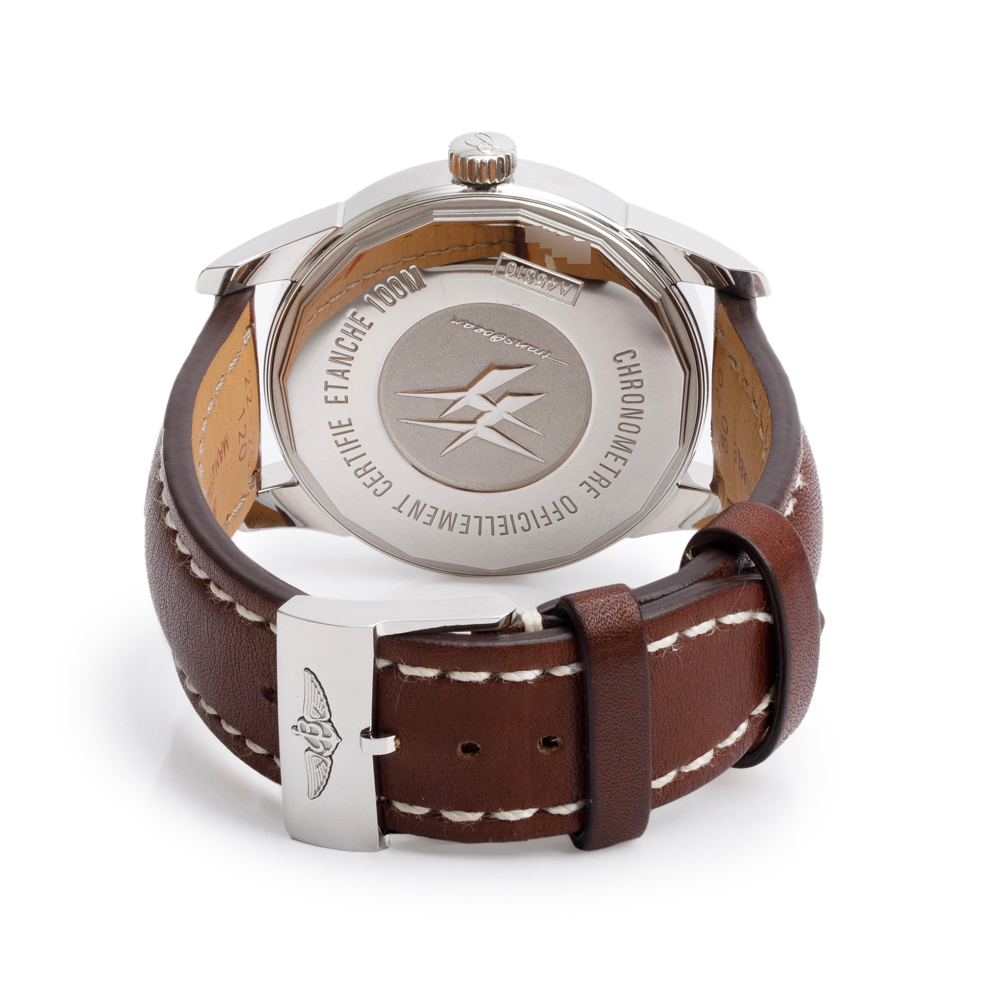 Breitling Stainless Steel Transocean Day & Date 43 MM Automatic Watch A45310 w/ Box & Papers