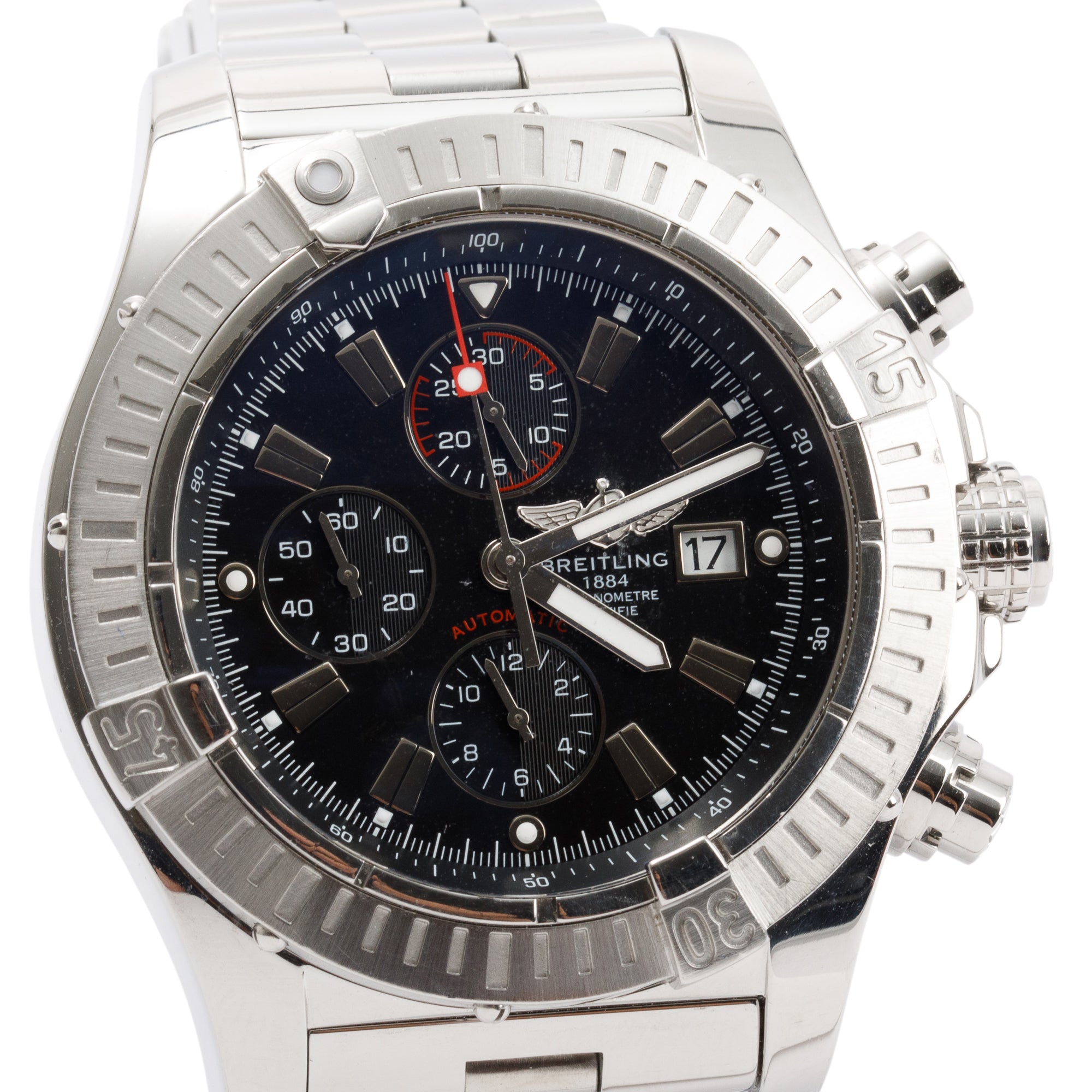 Breitling Super Avenger Chronograph Automatic 48 MM Watch w/ Box & Paper