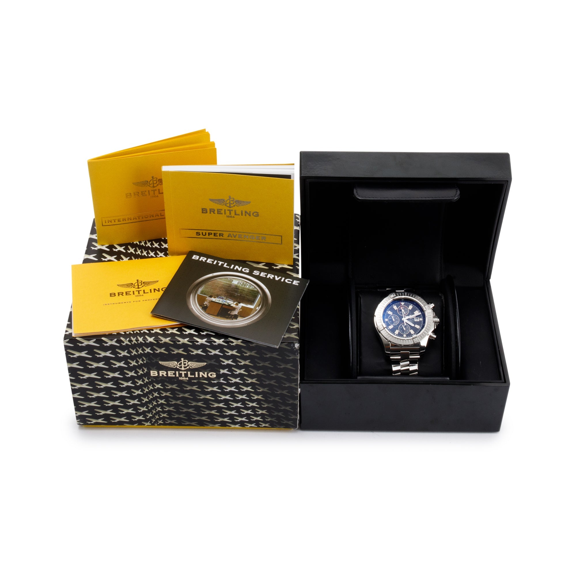 Breitling Super Avenger Chronograph Automatic 48 MM Watch w/ Box & Paper