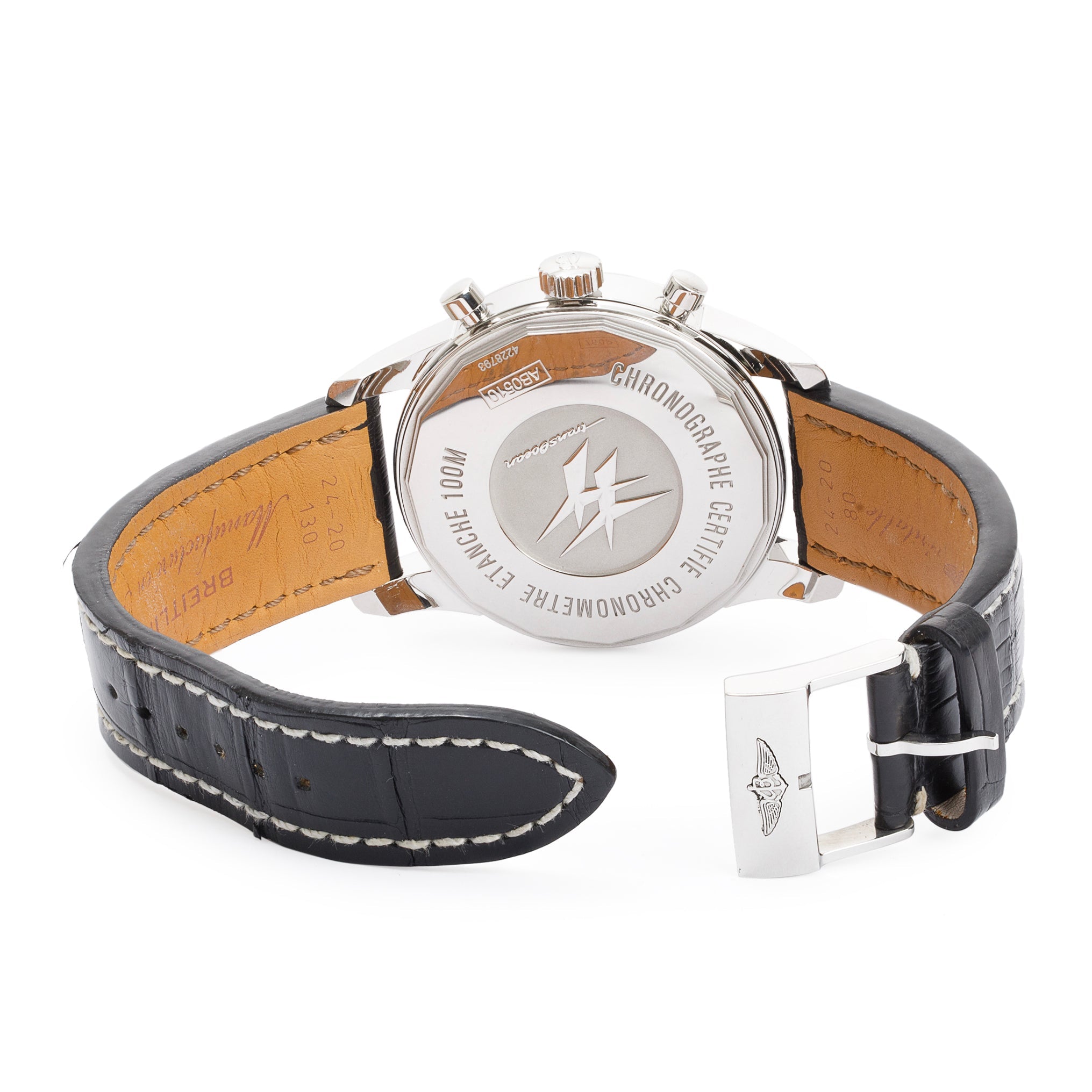 Breitling Transocean Chronograph Unitme 46 mm Automatic Watch w/ Case & Papers
