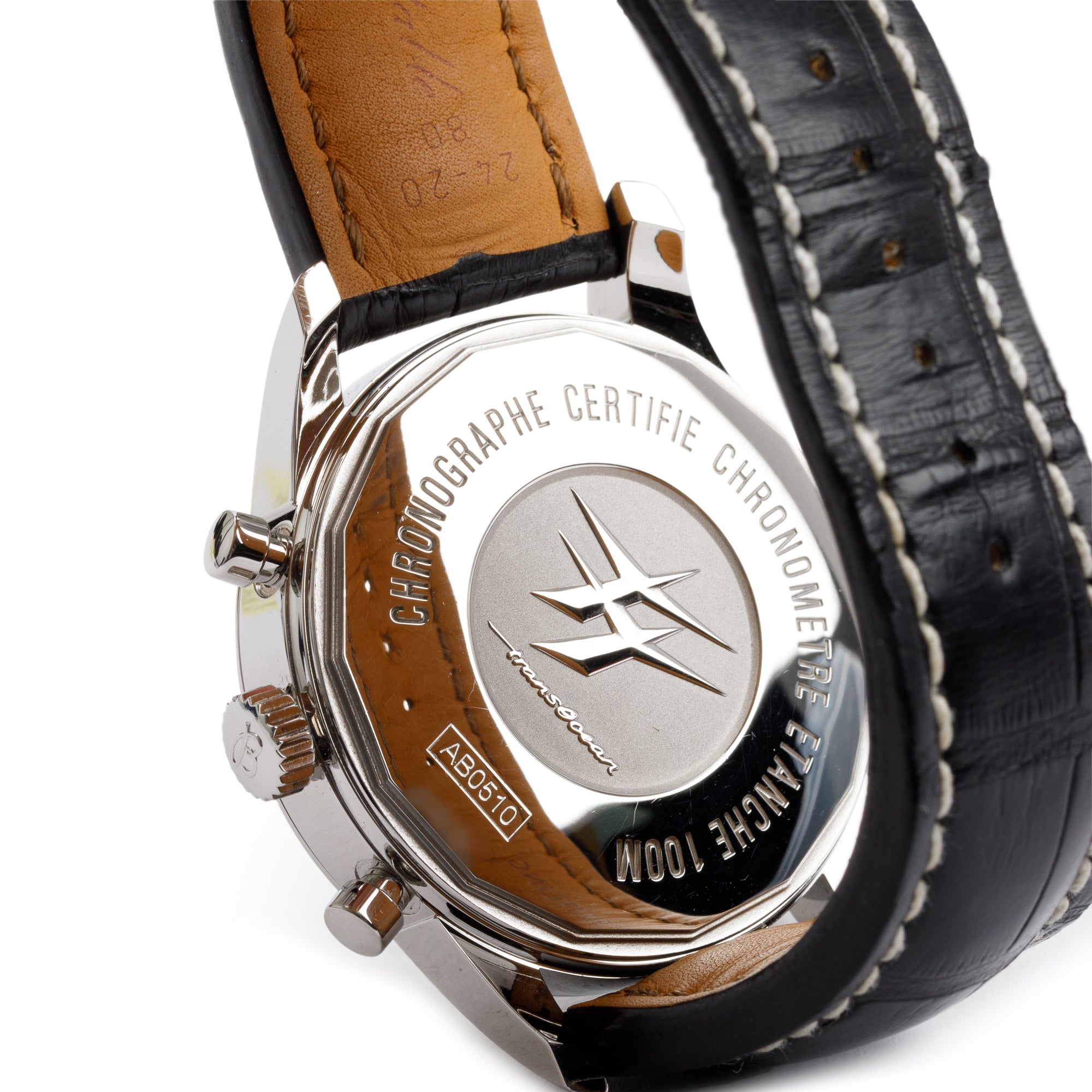 Breitling Transocean Chronograph Unitme 46 mm Automatic Watch w/ Case & Papers