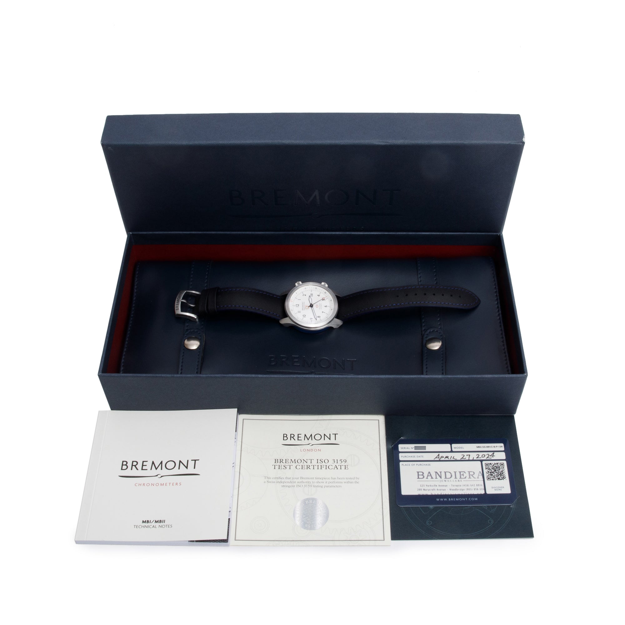 Bremont 2024 Stainless Steel Martin Baker MBII 43 MM Automatic Watch w/ Box & Papers