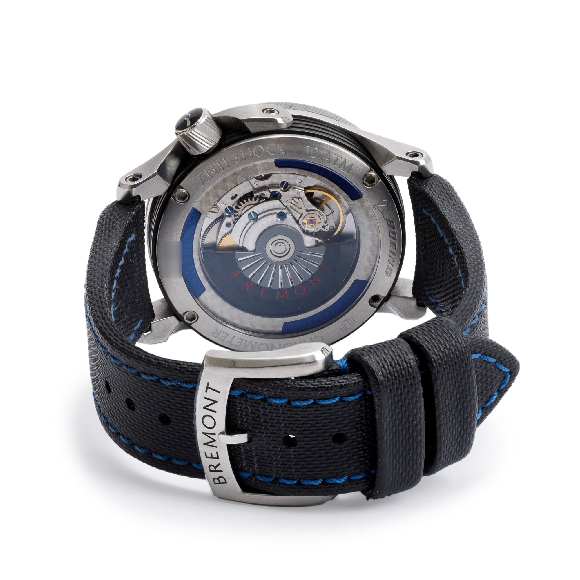 Bremont Stainless Steel Boeing Model I 43 MM Automatic Watch w/ Box & Papers