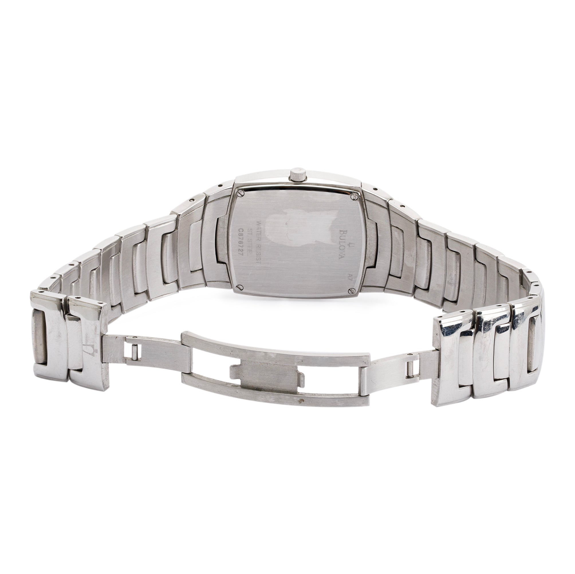 Bulova 96G46 Tonneau Black Dial Watch