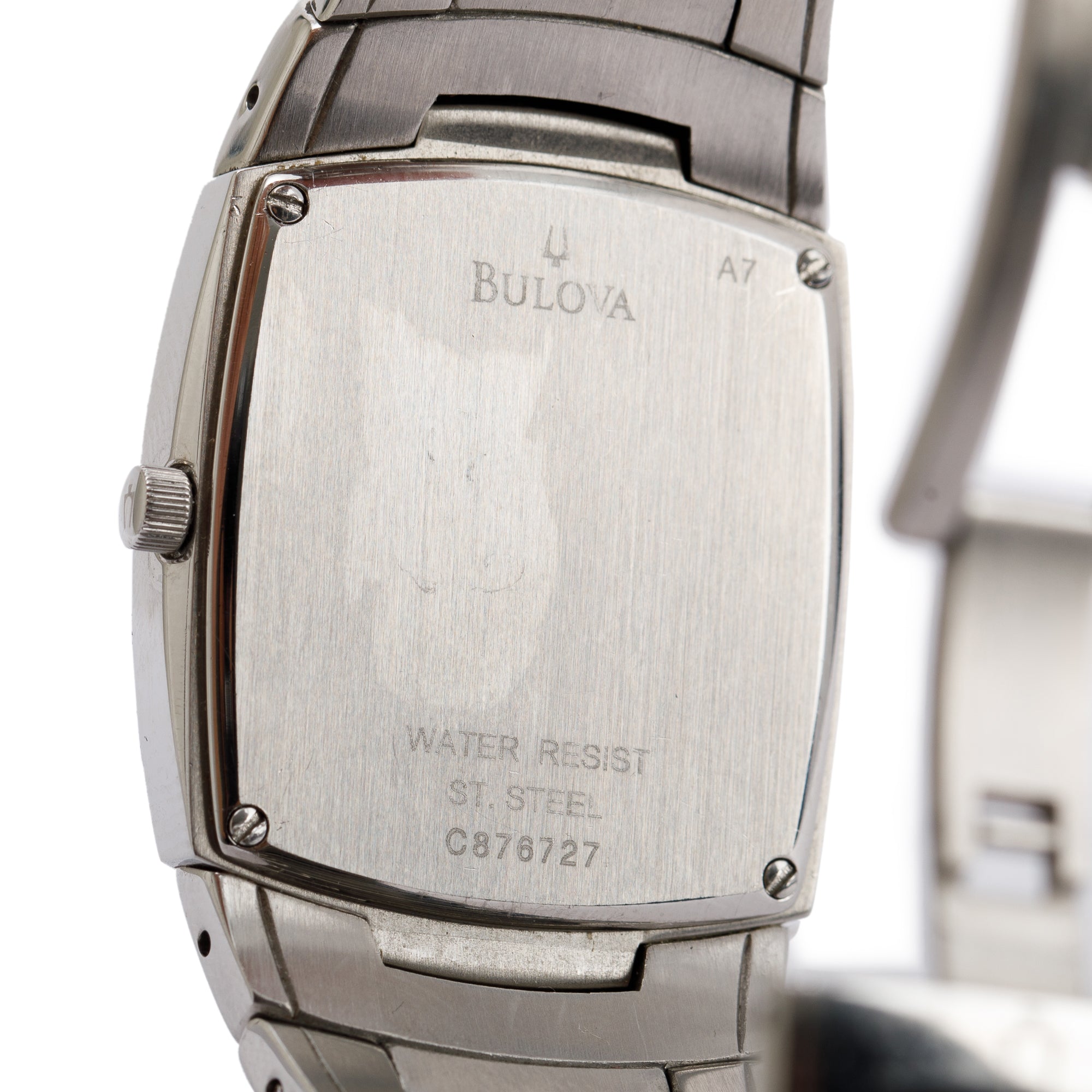 Bulova 96G46 Tonneau Black Dial Watch
