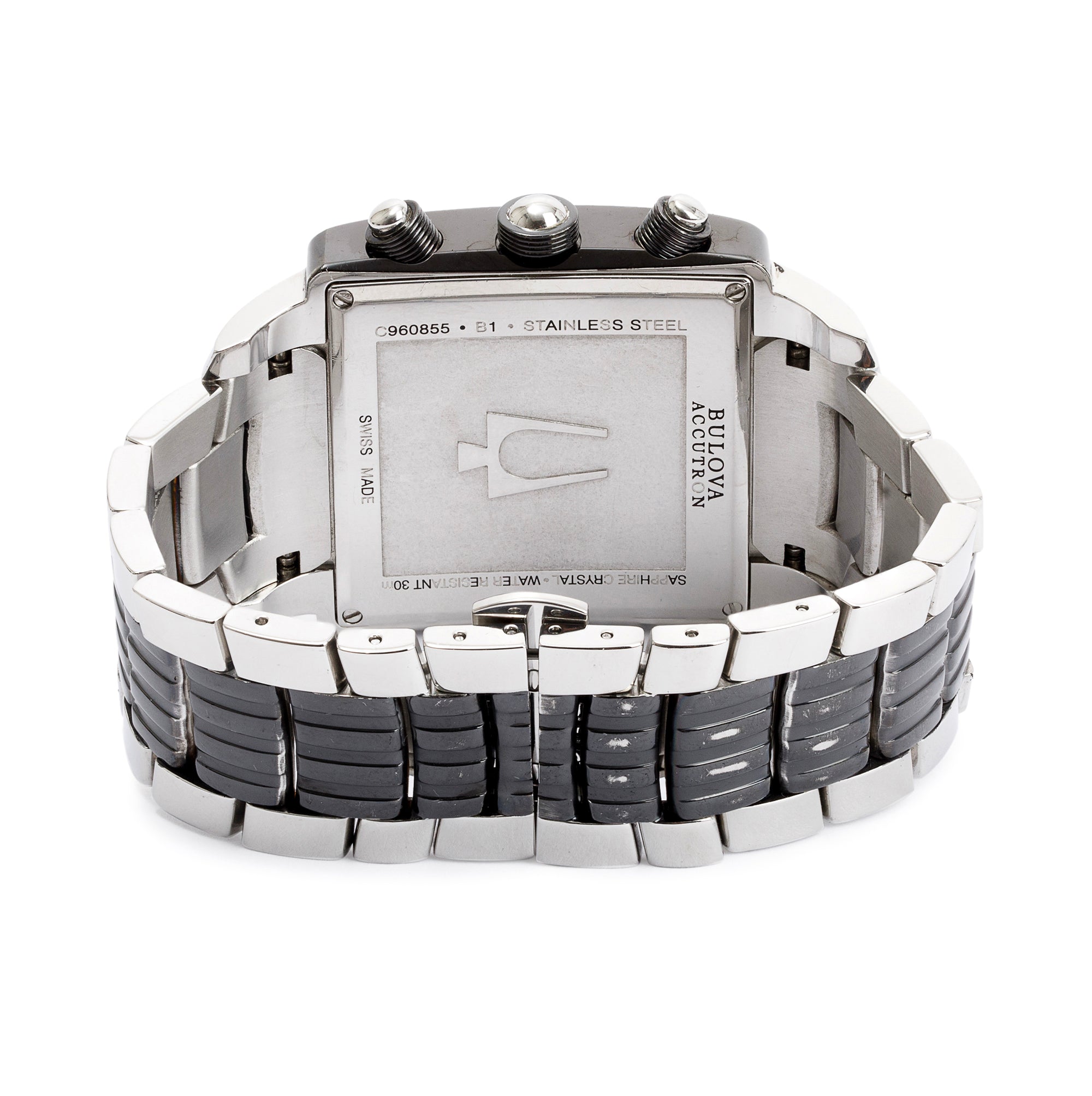 Bulova Accutron Stainless Steel Masella Chronograph 40 MM Watch w/ Box