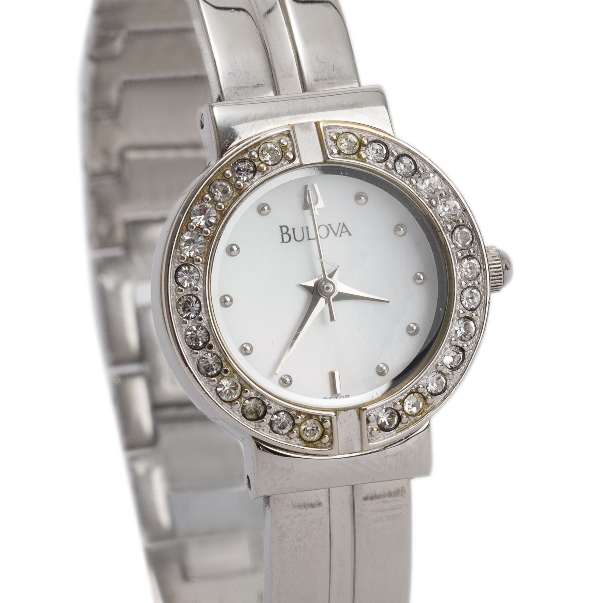 Bulova Crystal Mother of Pearl 21 MM Watch