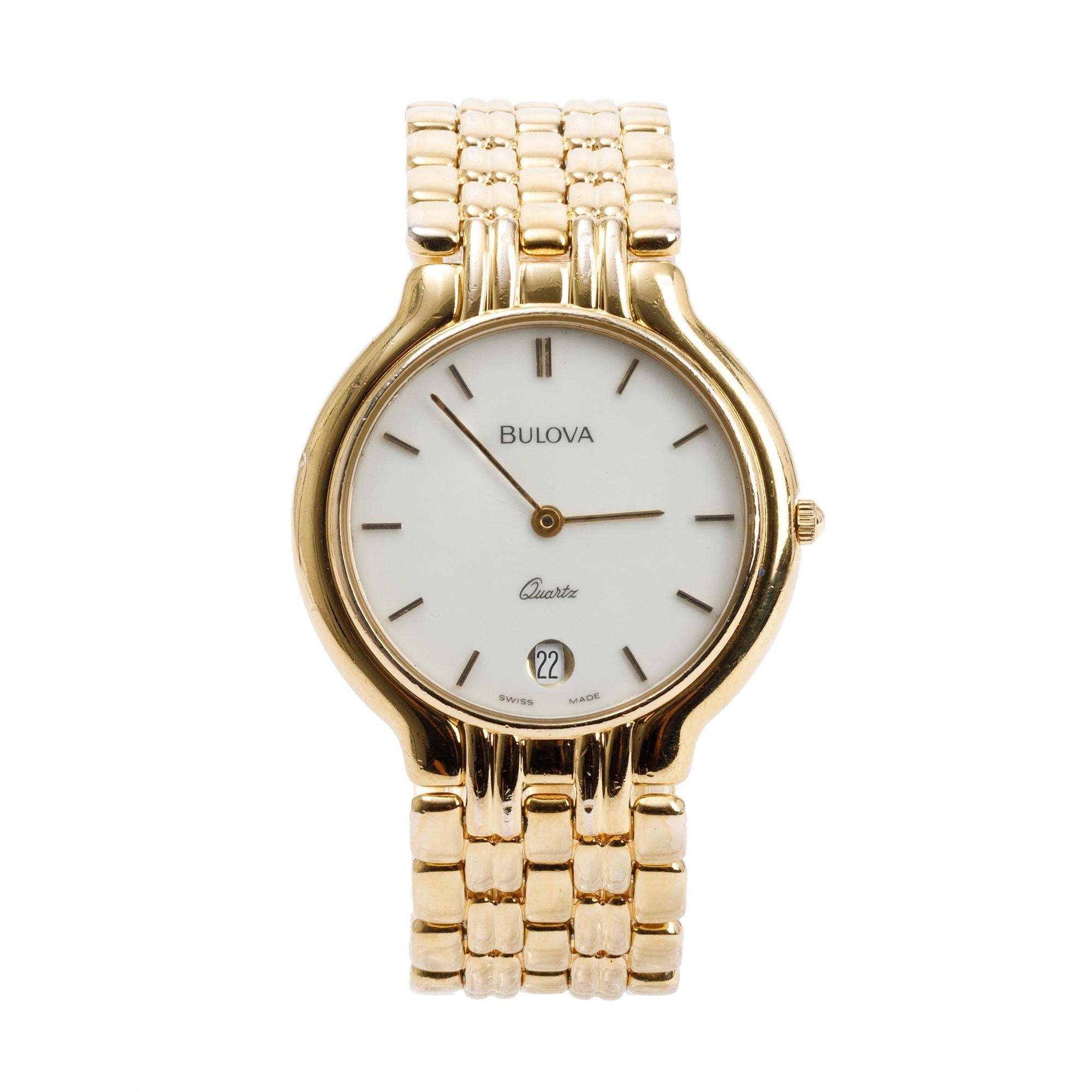Bulova Gold-Plated Stainless Steel Classic 32 MM Watch