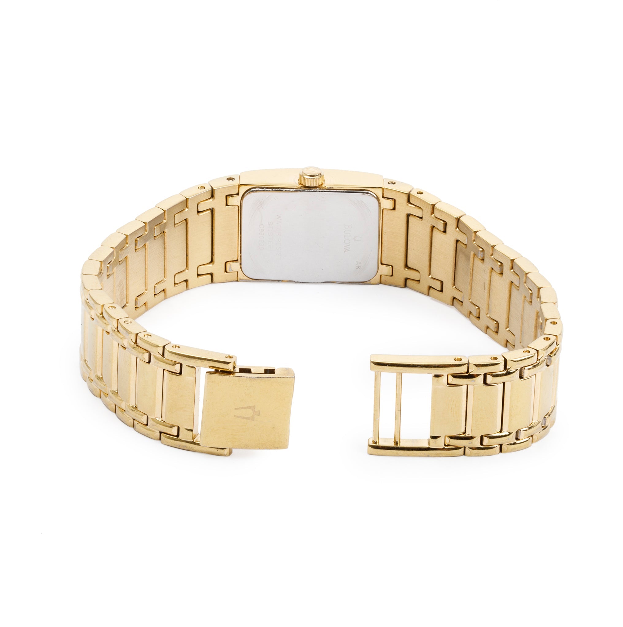 Bulova Gold Plated Stainless Steel Diamond Dial 16 MM Quartz Watch