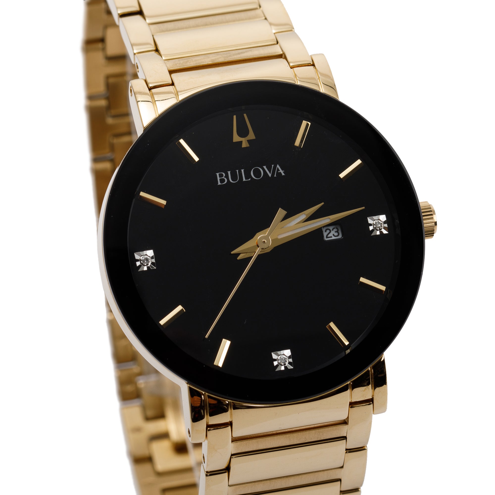 Bulova Gold-Tone Futuro Daimond Dial 42 MM Watch