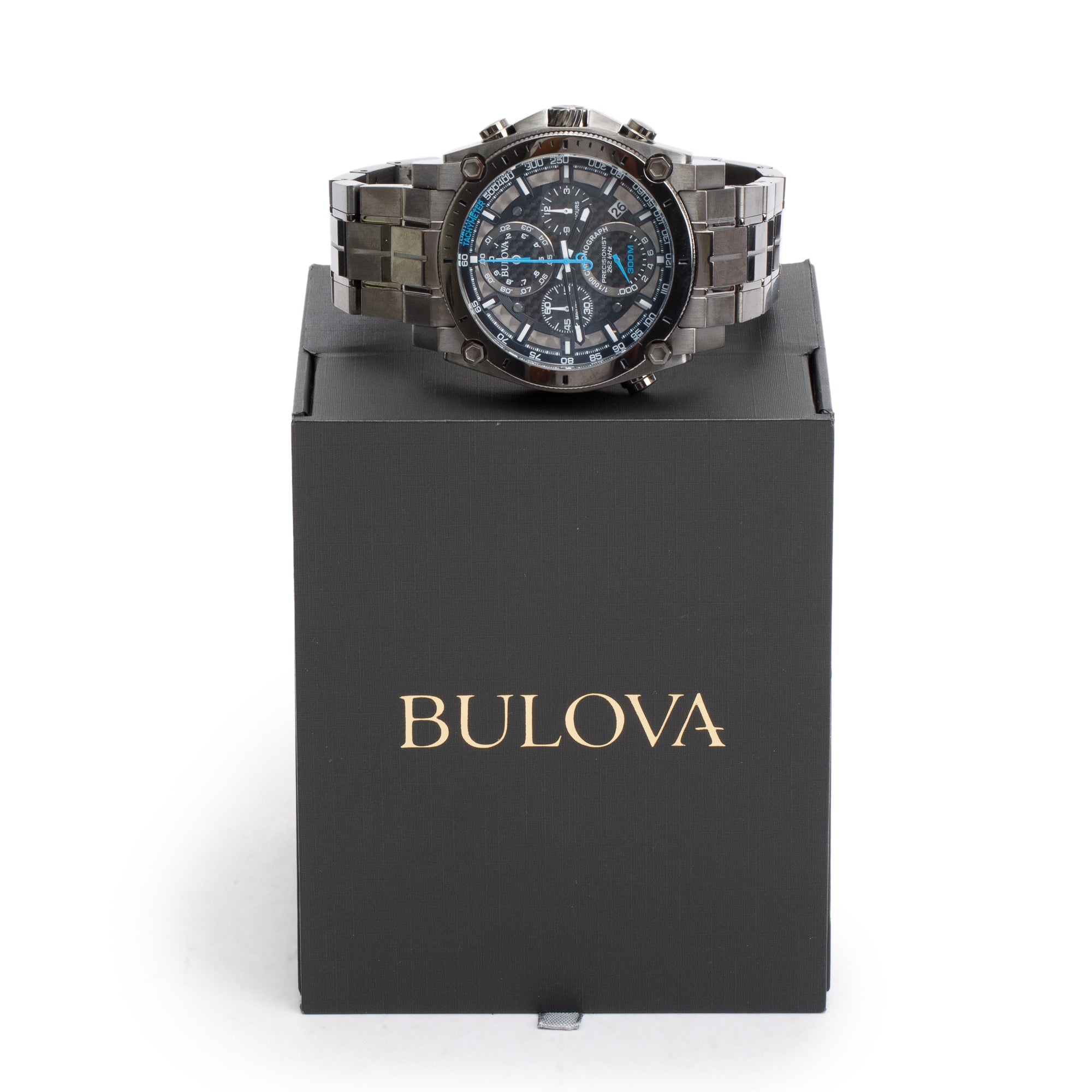Bulova Grey PVD Stainless Steel Precisionist MM Chronograph
