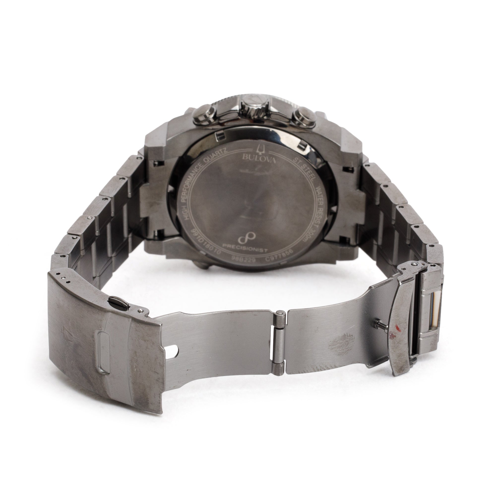 Bulova Grey PVD Stainless Steel Precisionist MM Chronograph