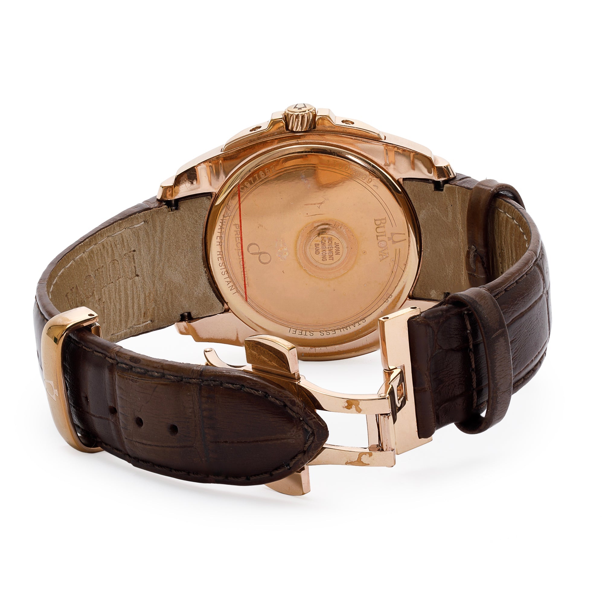 Bulova Longwood Rose Gold Tone Stainless Steel Precisionist 42 MM Watch