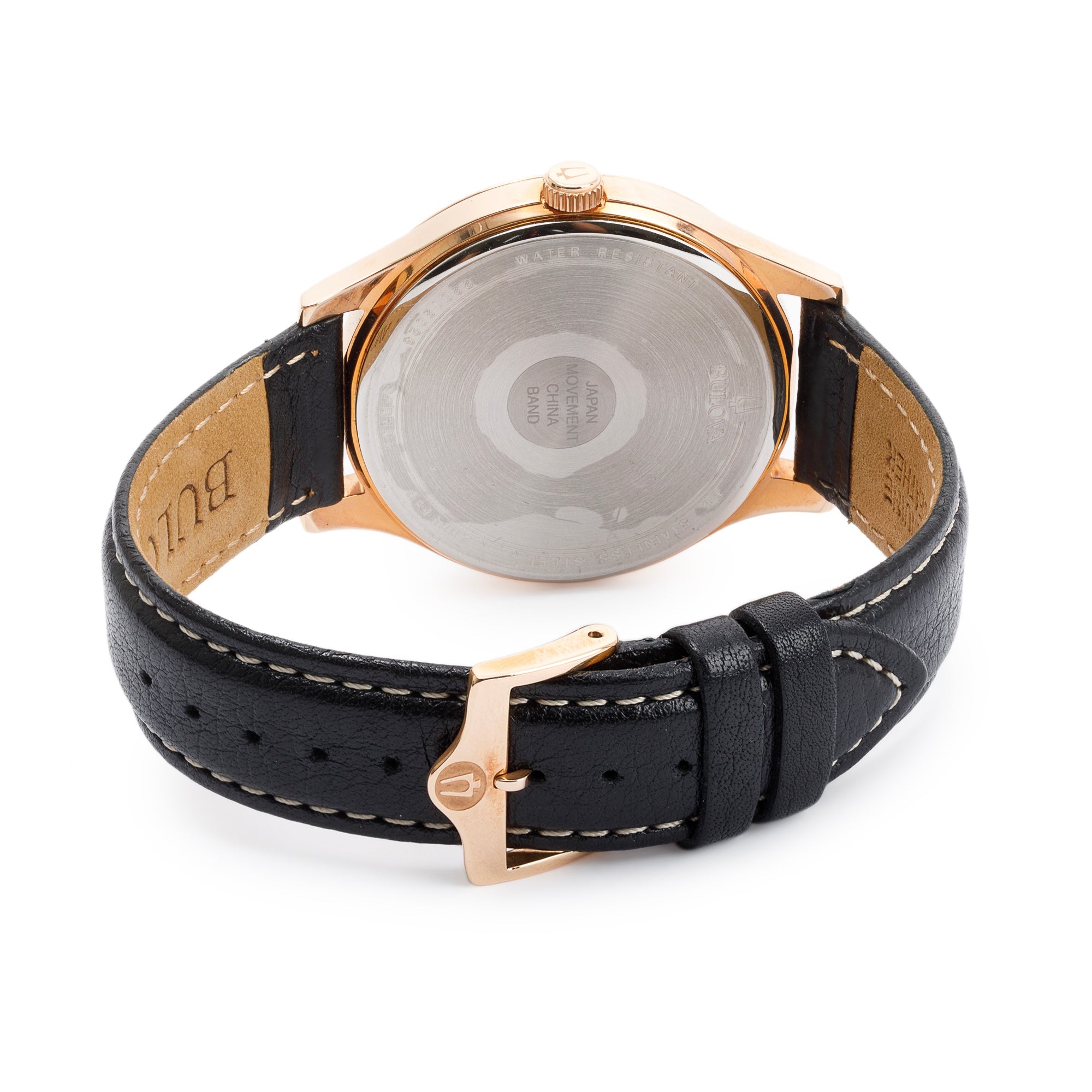 Bulova Rose Gold Tone Stainless Steel Dress 42 MM Watch