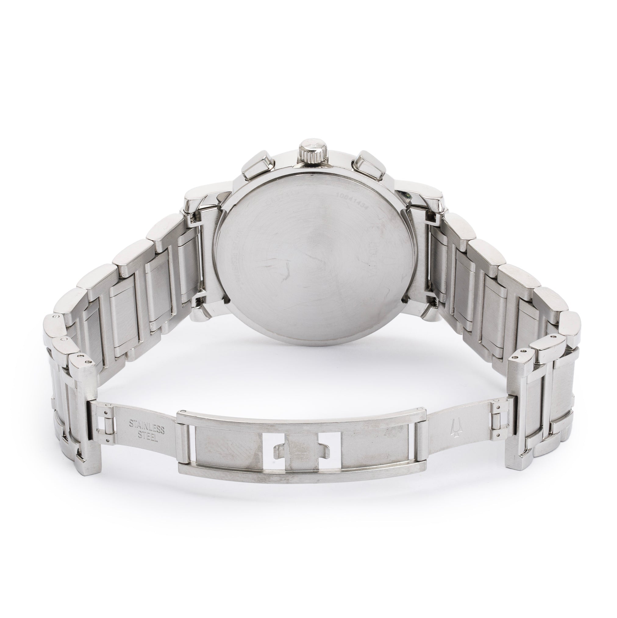 Bulova Stainless Steel Diamond Chronograph 39 MM Quartz Watch