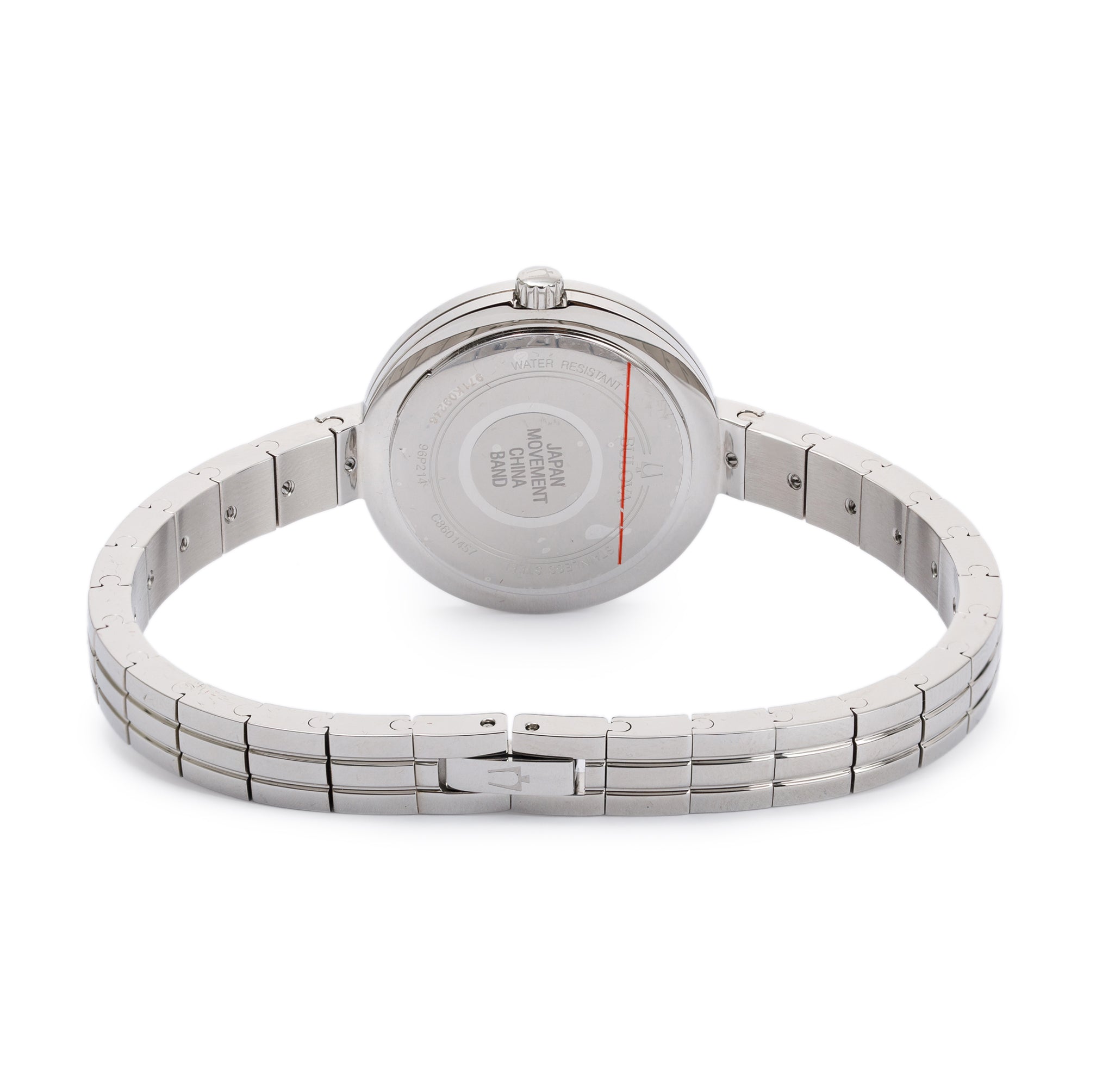 Bulova Stainless Steel Diamond Dial Rhapsody Classic Diamond Dial 30 MM Watch w/ Box