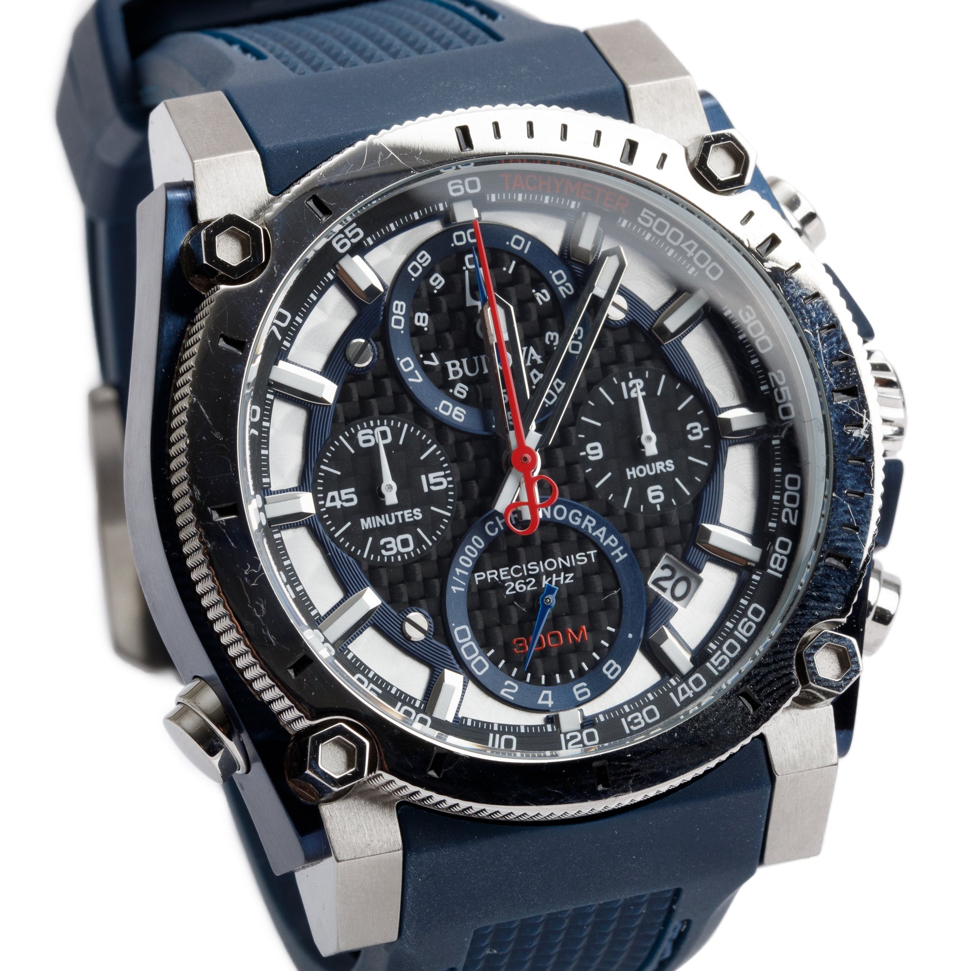 Bulova Stainless Steel Icon 46.5 MM Chronograph Quartz Watch 98B315