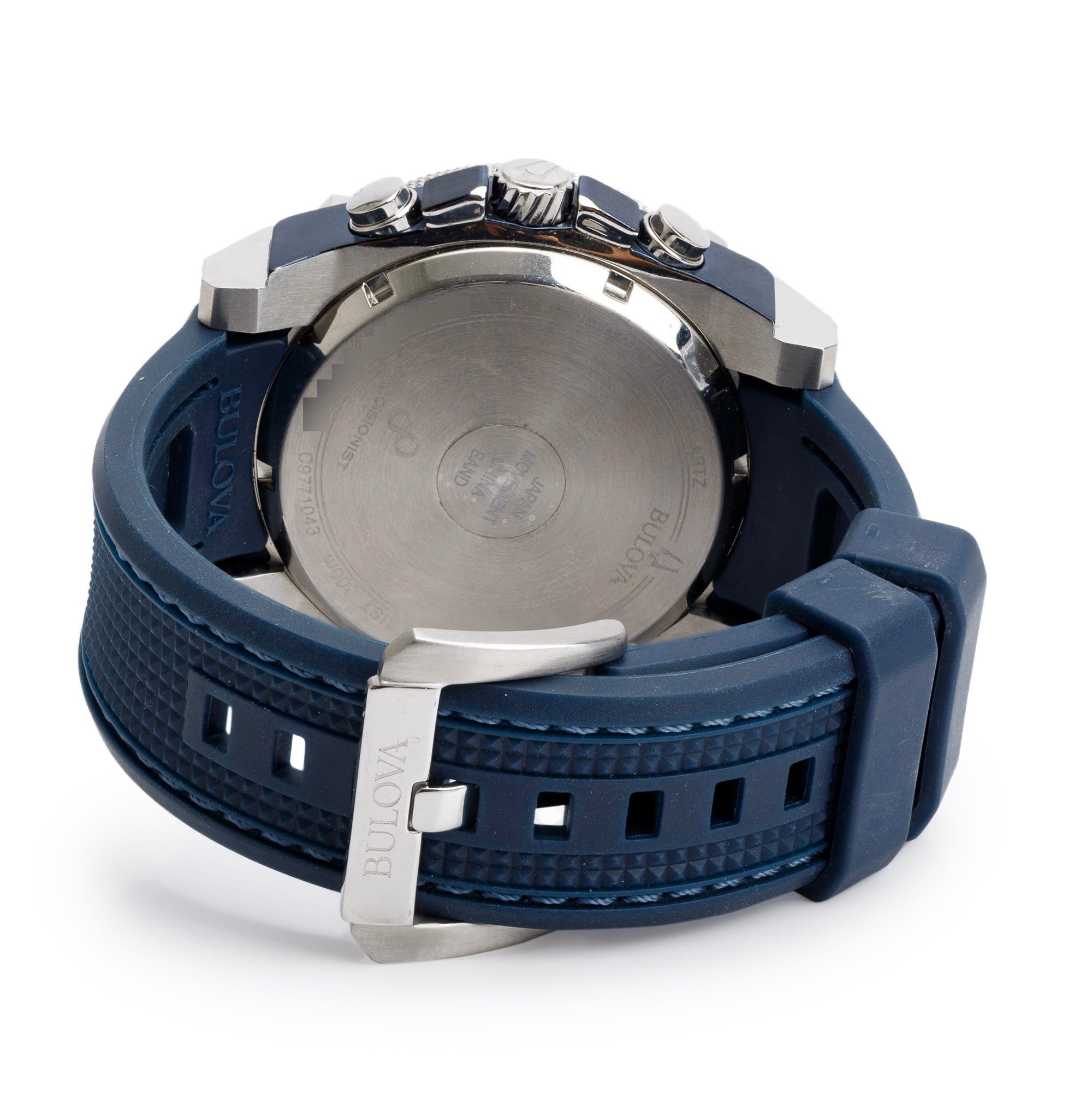 Bulova Stainless Steel Icon 46.5 MM Chronograph Quartz Watch 98B315