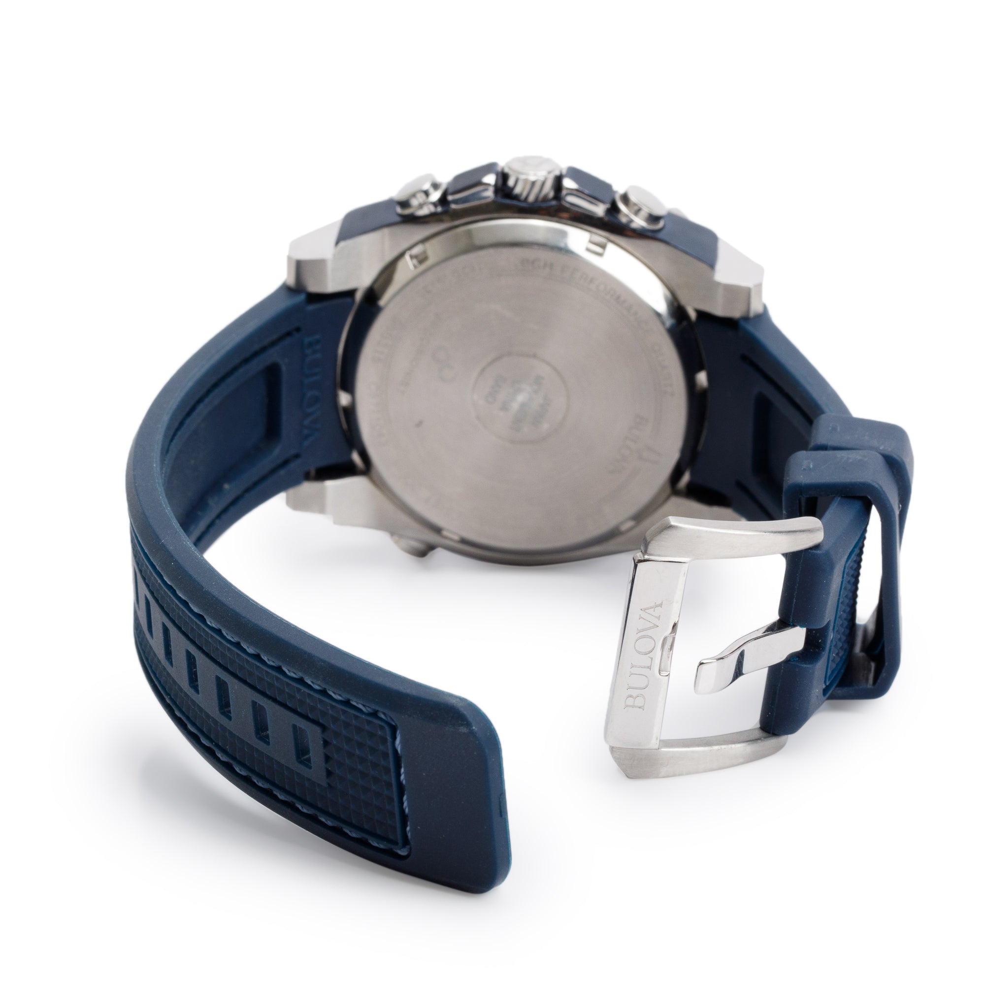 Bulova Stainless Steel Icon 46.5 MM Chronograph Quartz Watch 98B315