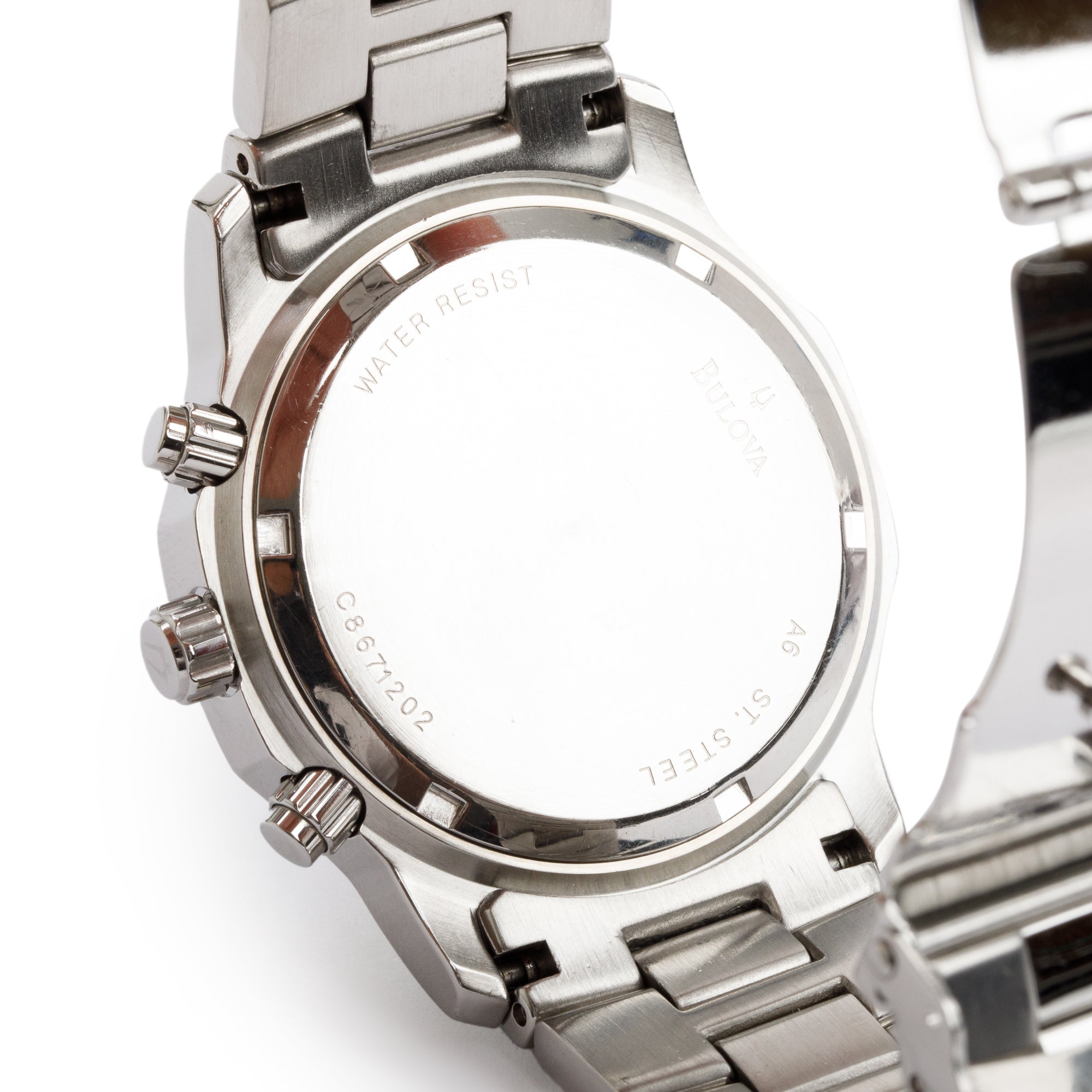 Bulova Stainless Steel Marine Star Diamond Dial 39 MM Chronograph Watch