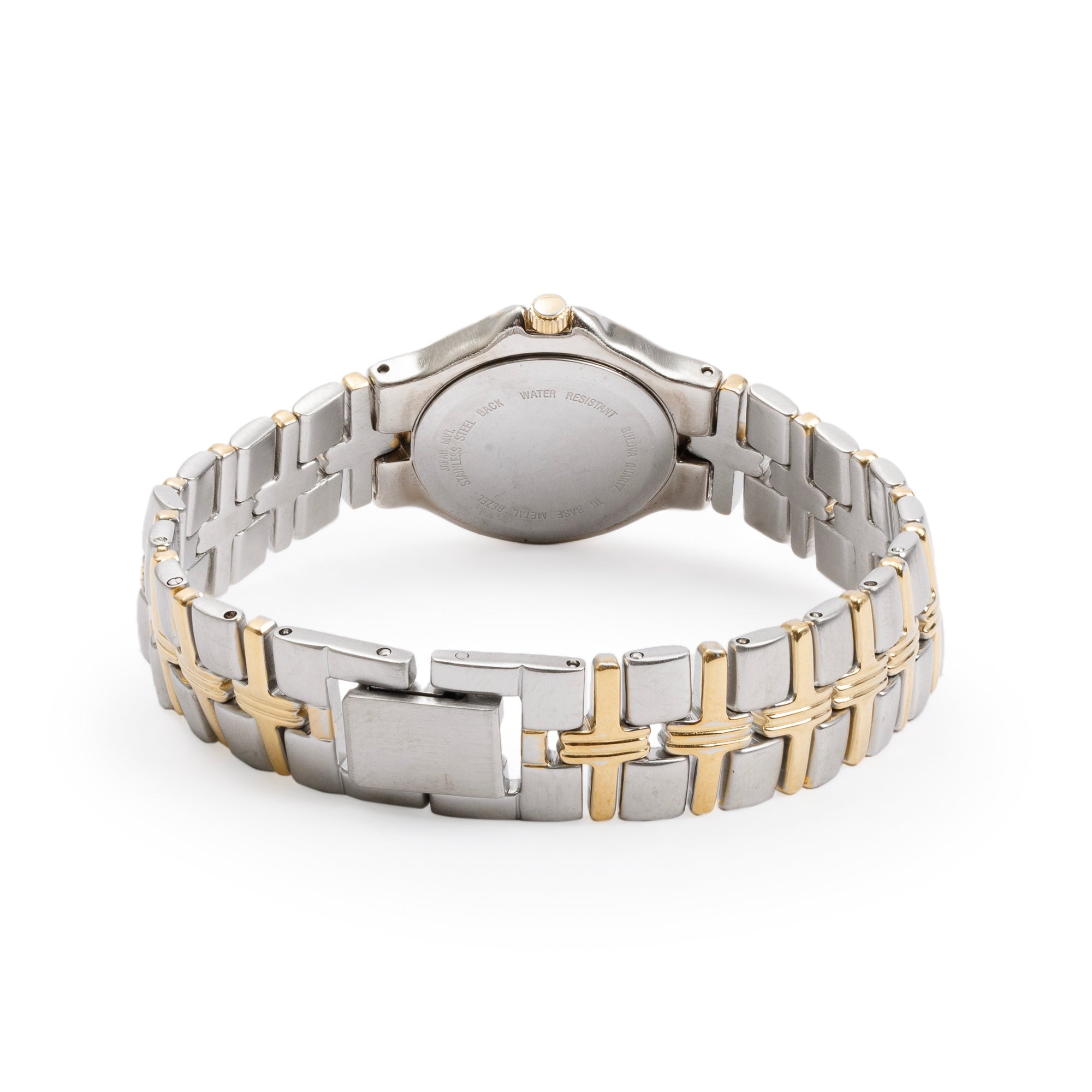 Bulova Two-Tone Stainless Steel Classic 25 MM Ladies Quartz Watch 98M36