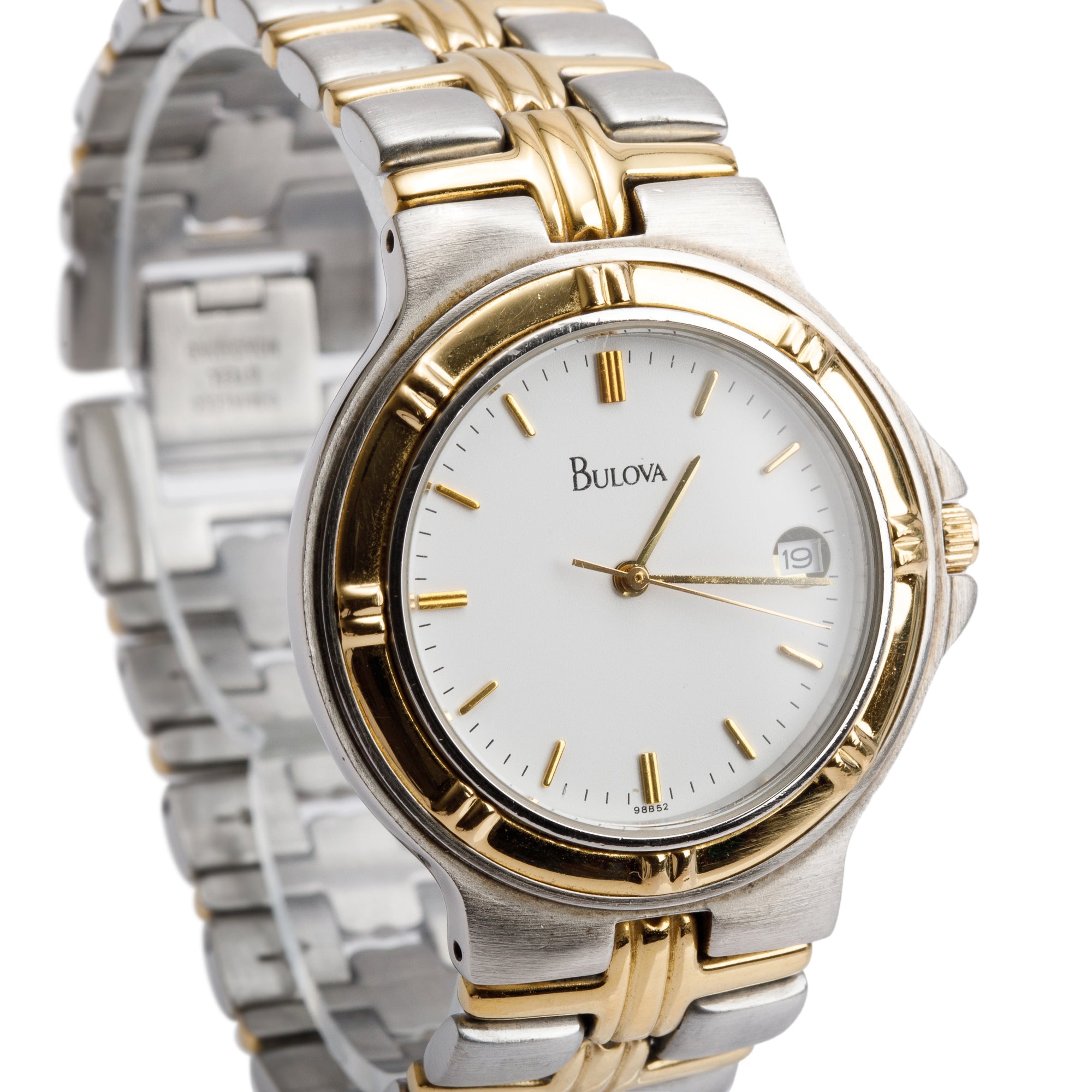 Bulova Two-Tone Stainless Steel Classic 34 MM Quartz Watch 98B52