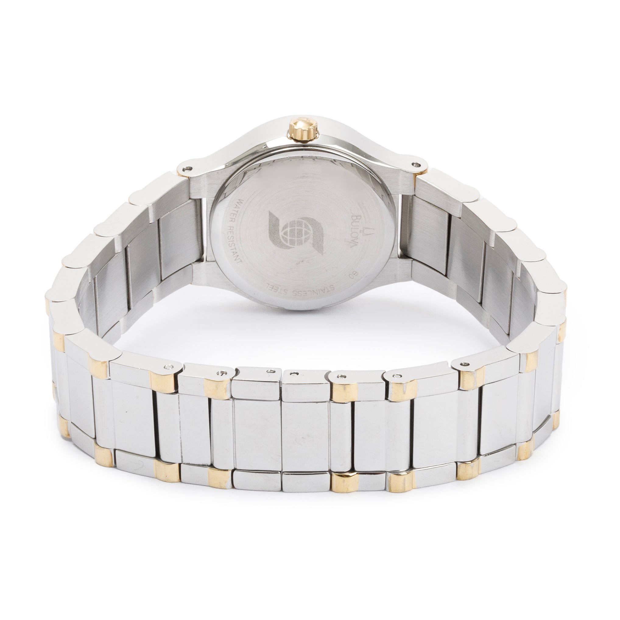 Bulova Two-Tone Stainless Steel Diamond Dial 25 MM Quartz Watch