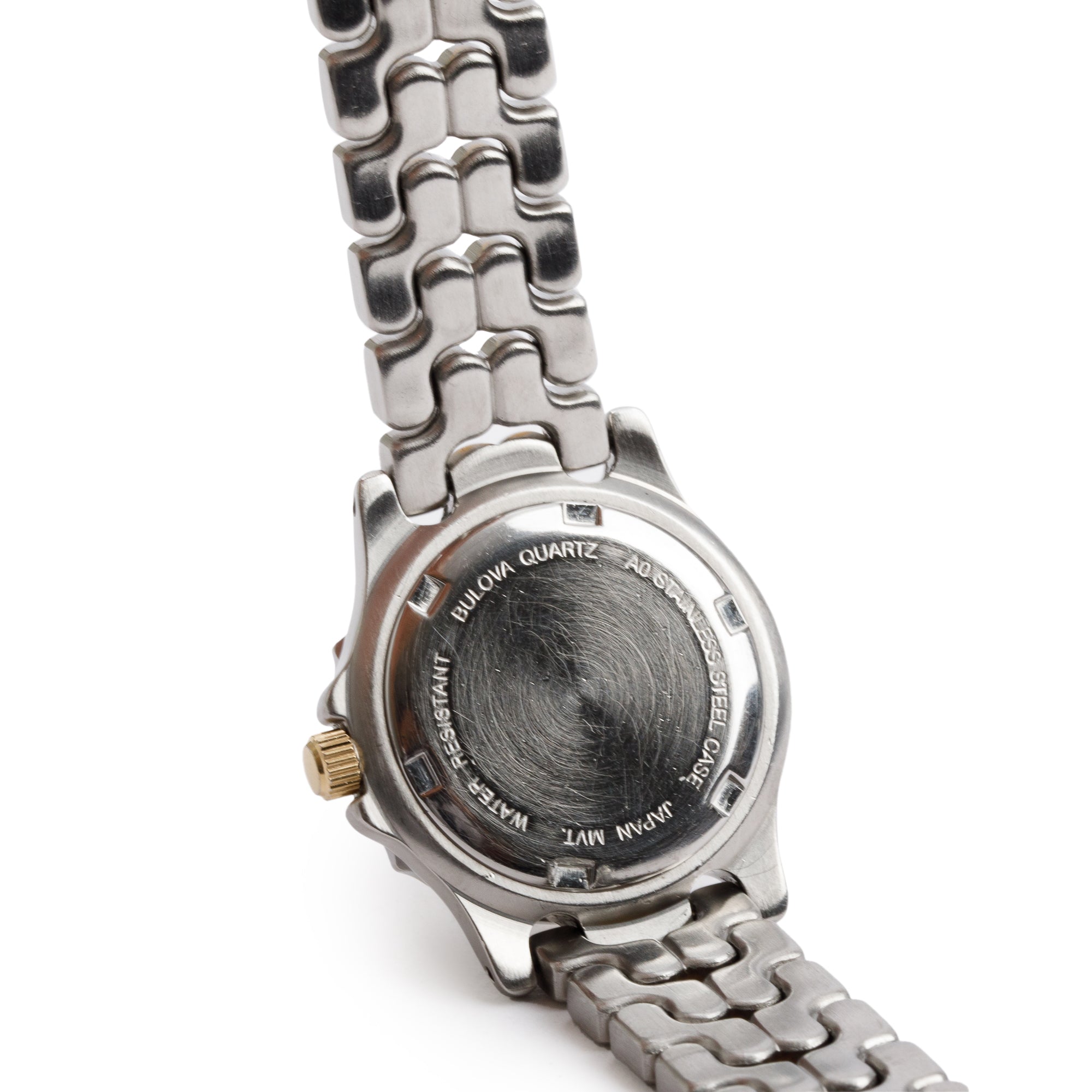 Bulova Two-Tone Stainless Steel Marine Star 27 MM Ladies Quartz Watch 98M39