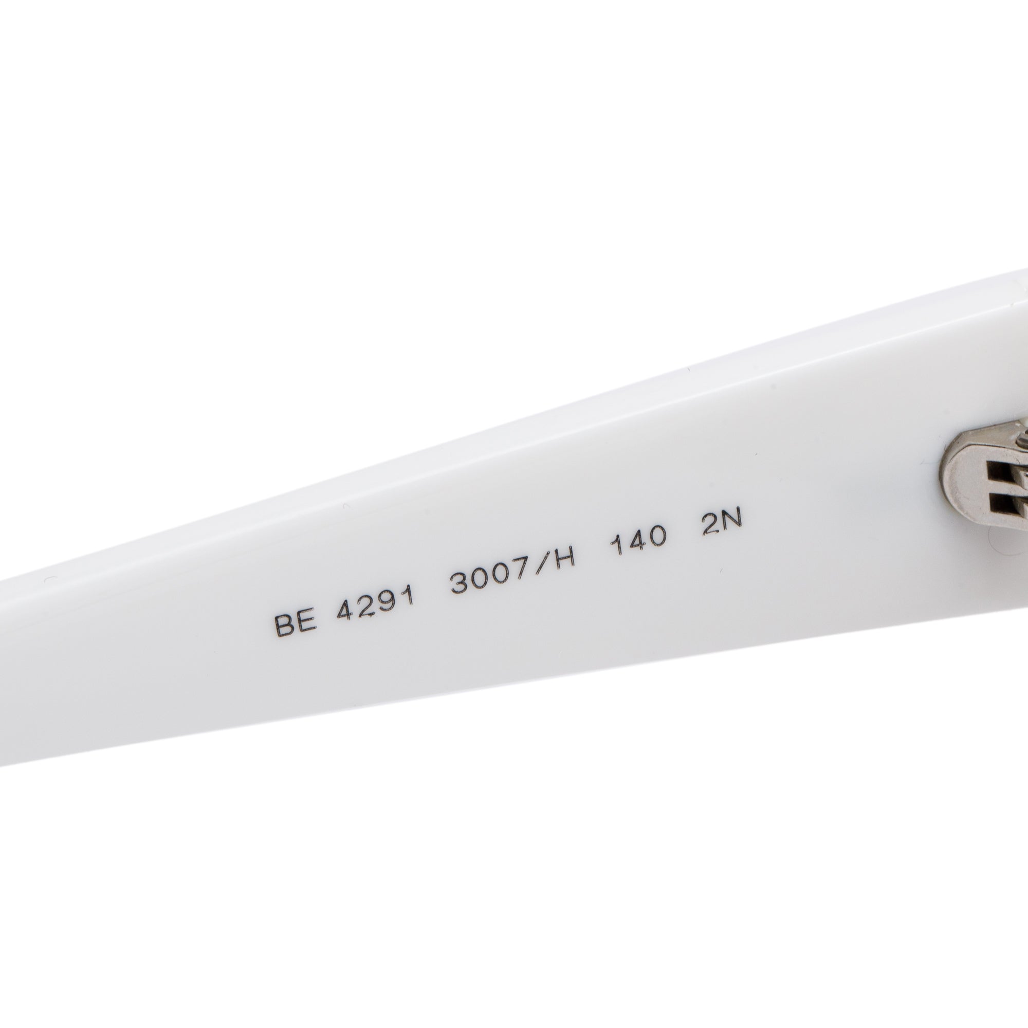 Burberry BE 4291 White Acetate Logo Shield Sunglasses w/ Case