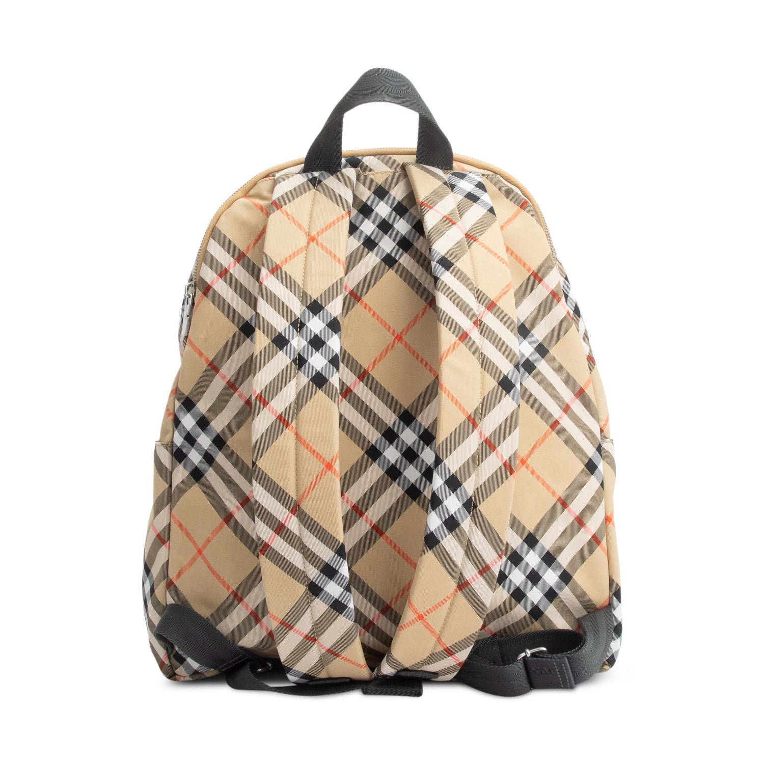 Burberry Beige Check Canvas Medium Backpack