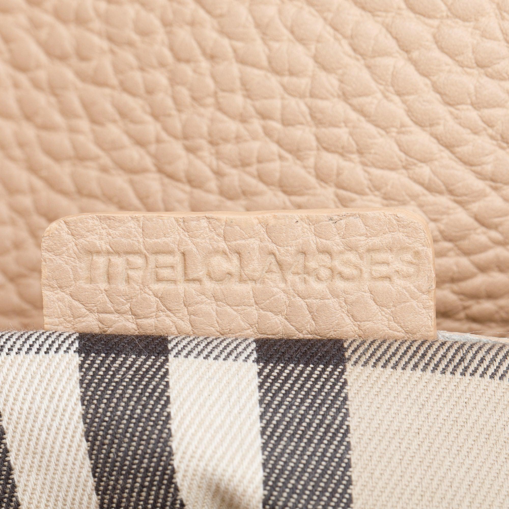 Burberry Beige Grained Calfskin Leather Baynard Tote Bag