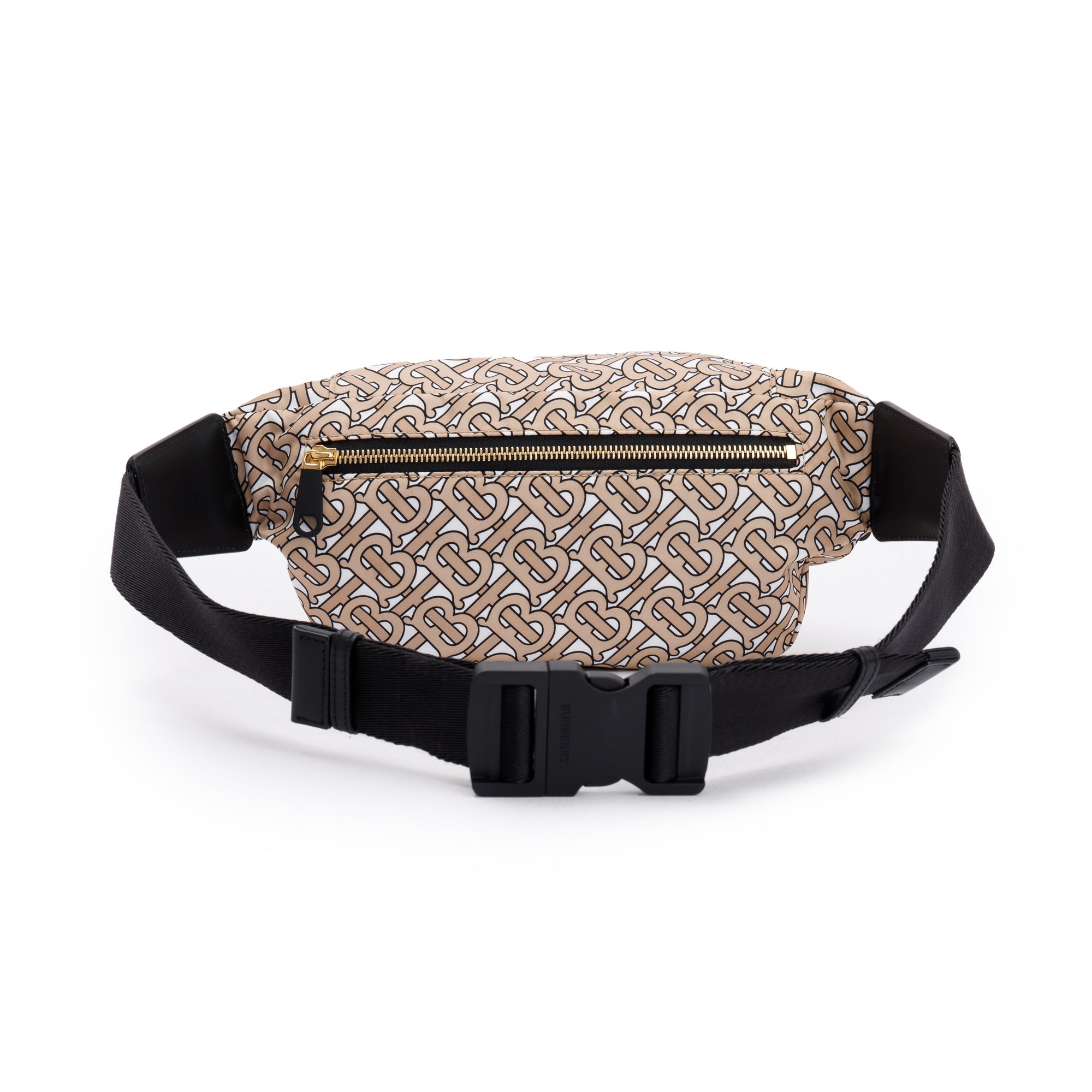 Burberry Beige Monogram Nylon Sonny Bum Bag