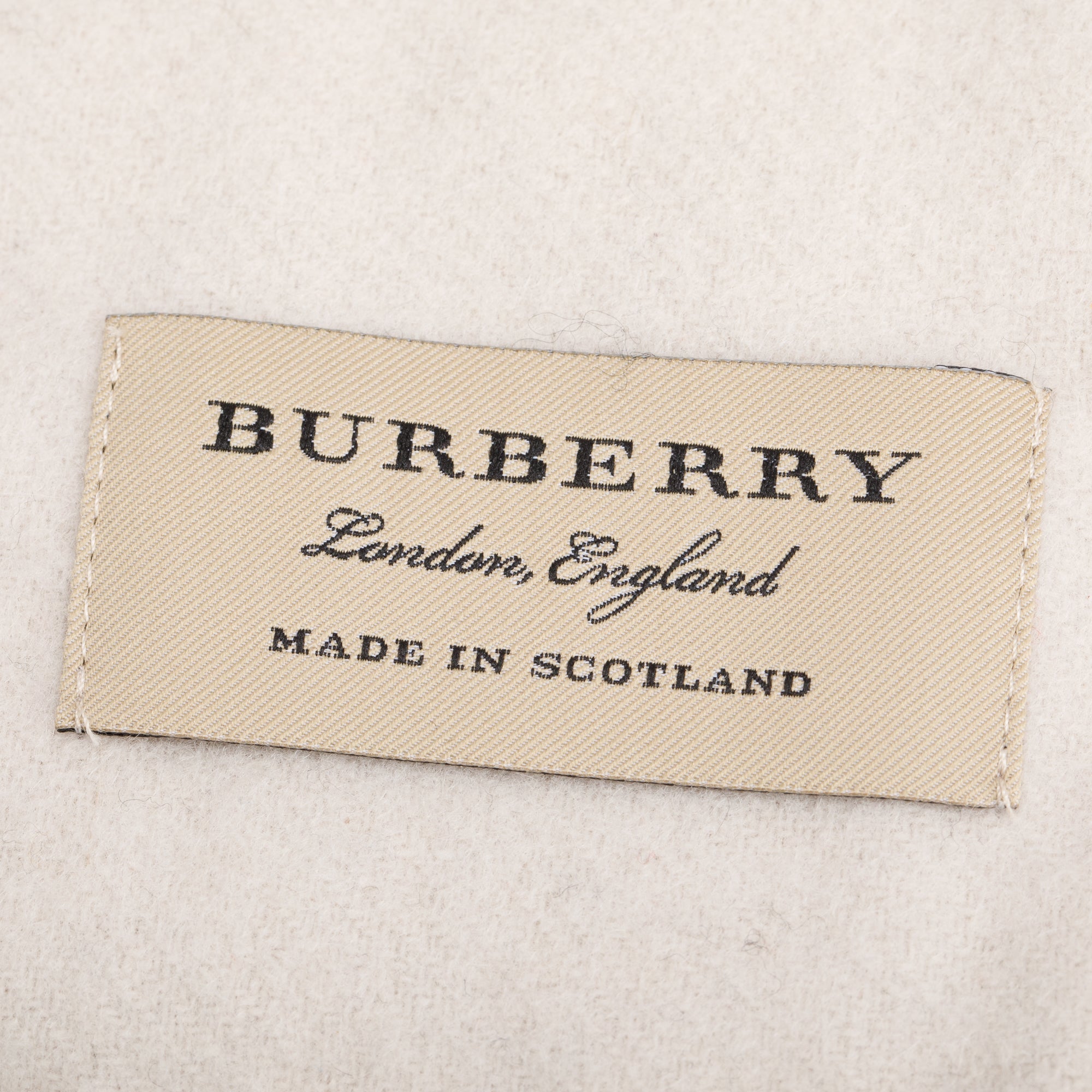 Burberry Beige Multicolor Horseferry House Check Cashmere Scarf w/ Box