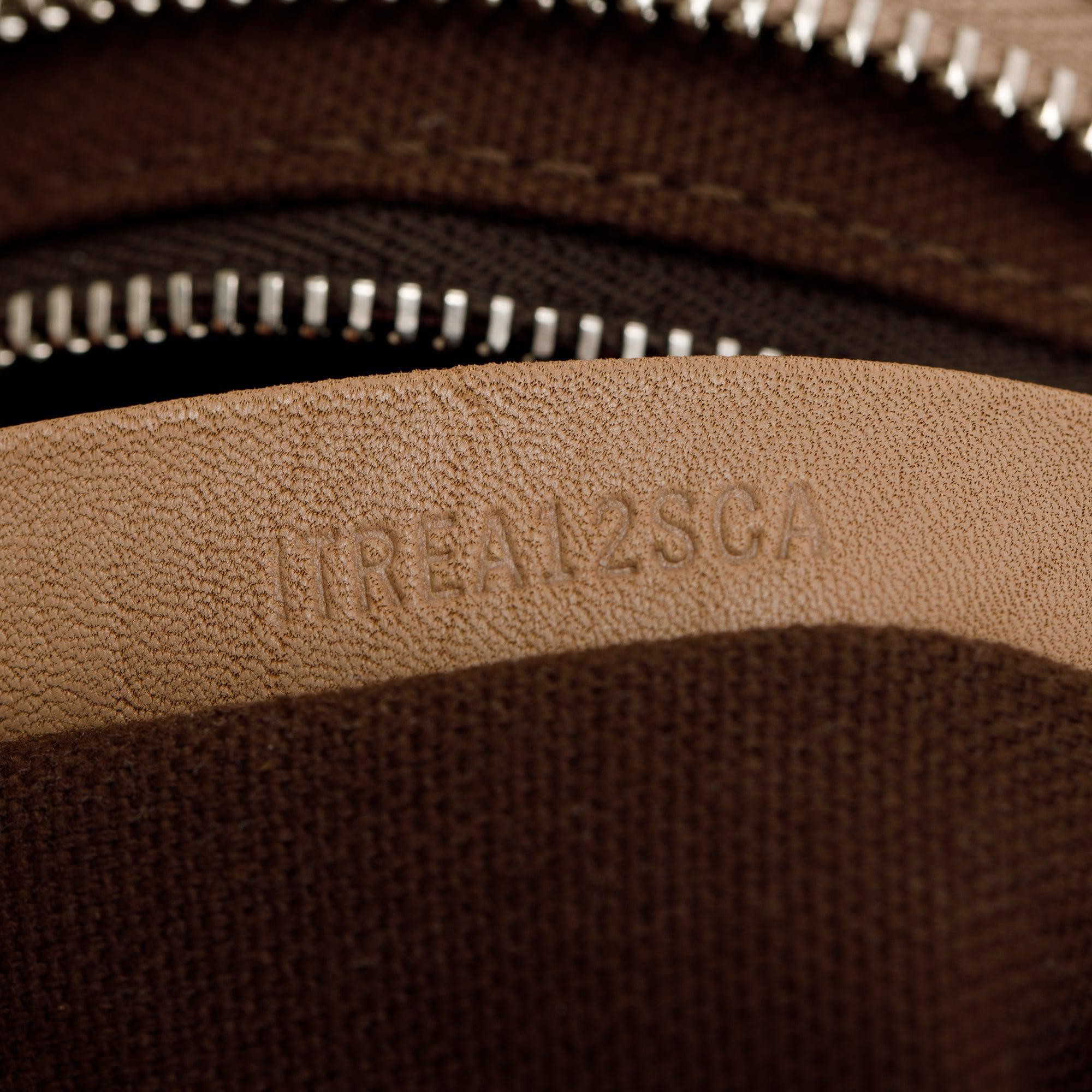 Burberry Beige Perforated Calfskin Leather Bromley Front Pocket Bag