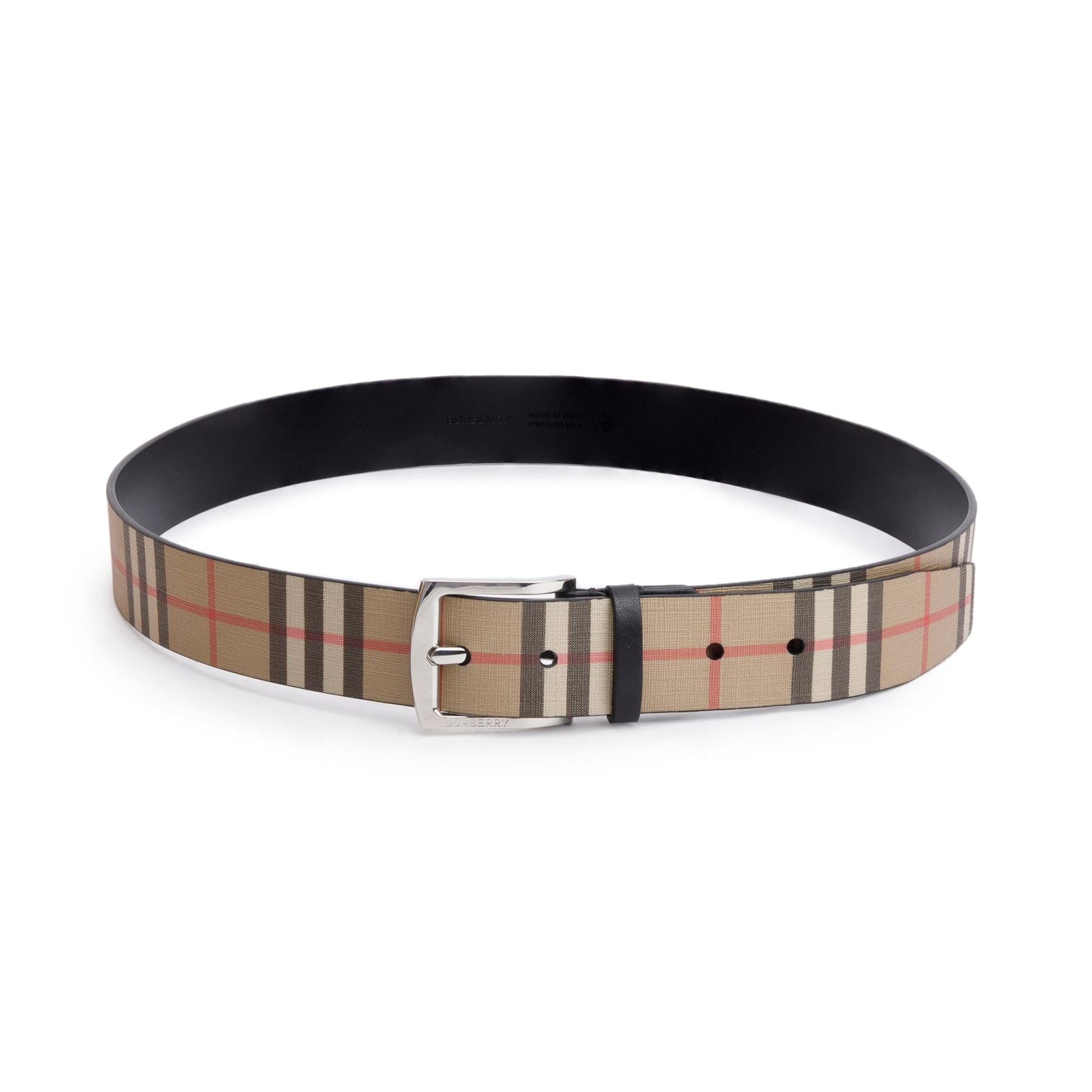 Burberry Beige Vintage Check Belt