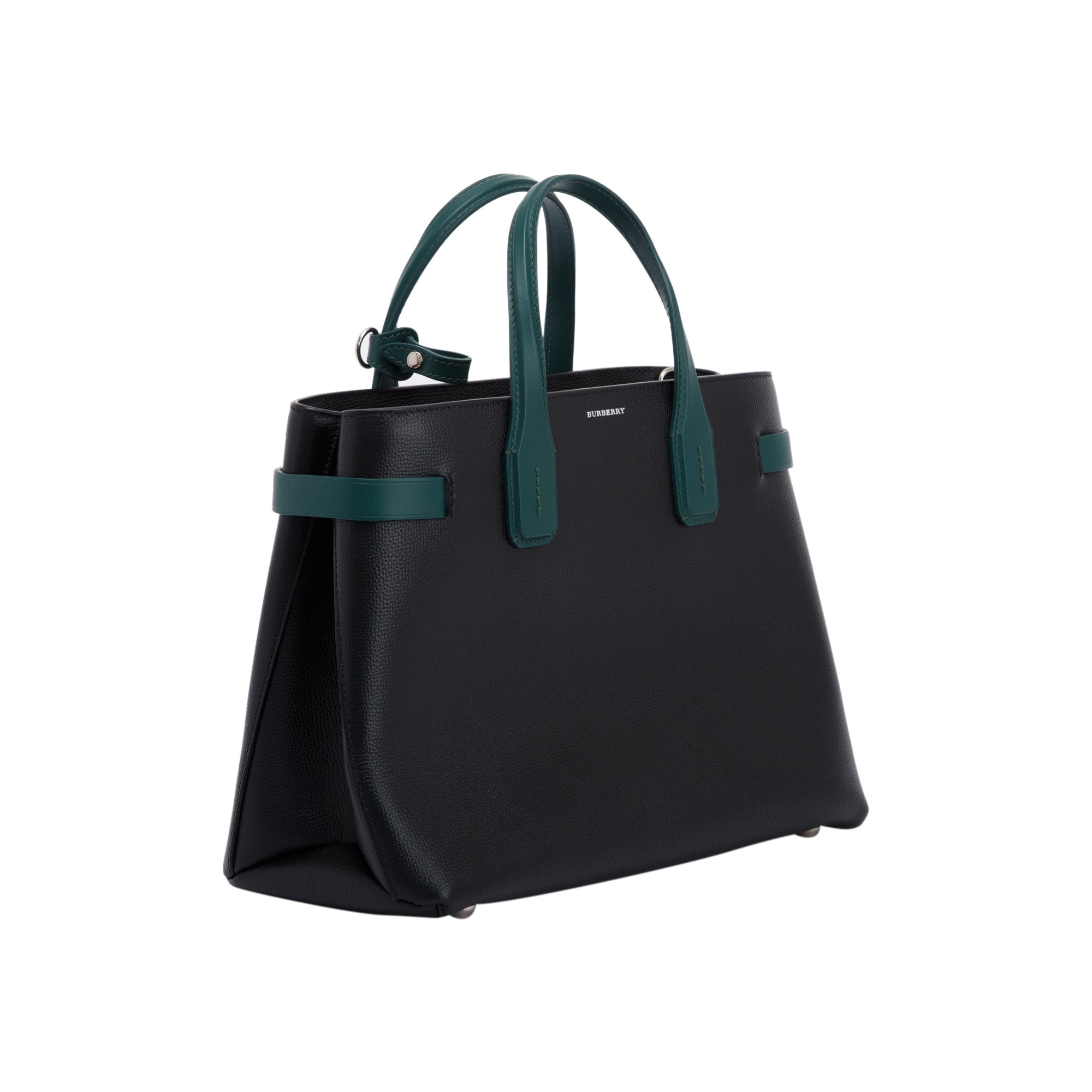 Burberry Bi-Color Leather Medium Banner Tote w/ Strap