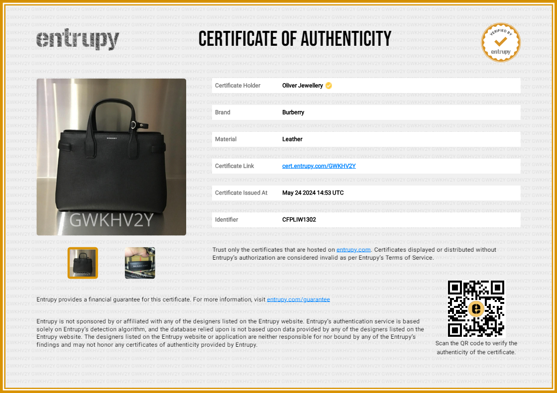 Burberry Black Calfskin Leather House Check Medium Banner Tote w/ Strap