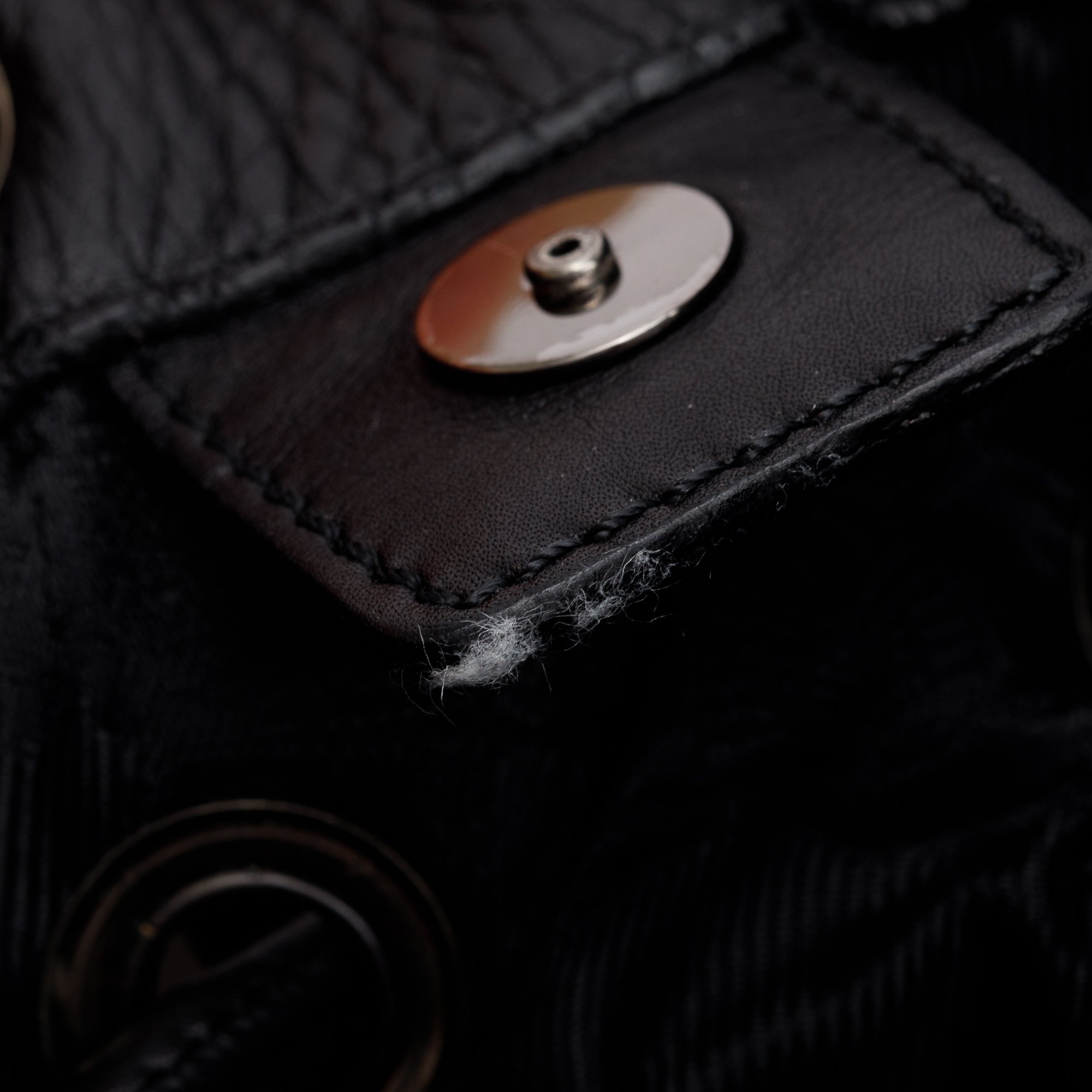 Burberry Black Calfskin Leather Mason Warrior Studded Hobo w/ Box