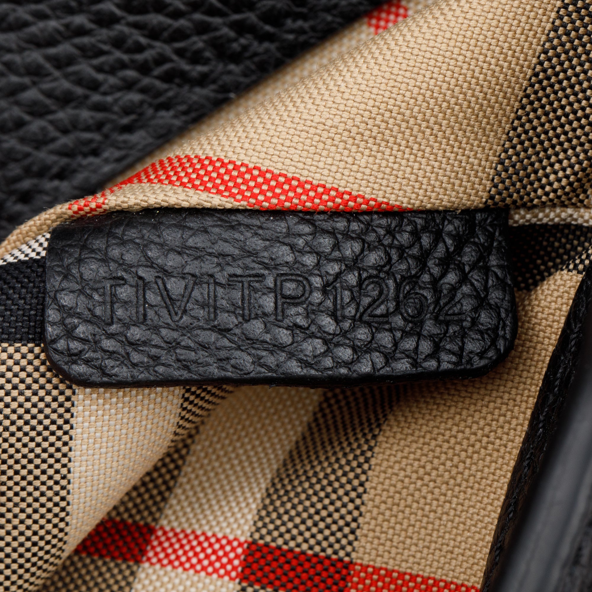 Burberry Black Calfskin Vintage Check Note Crossbody Bag