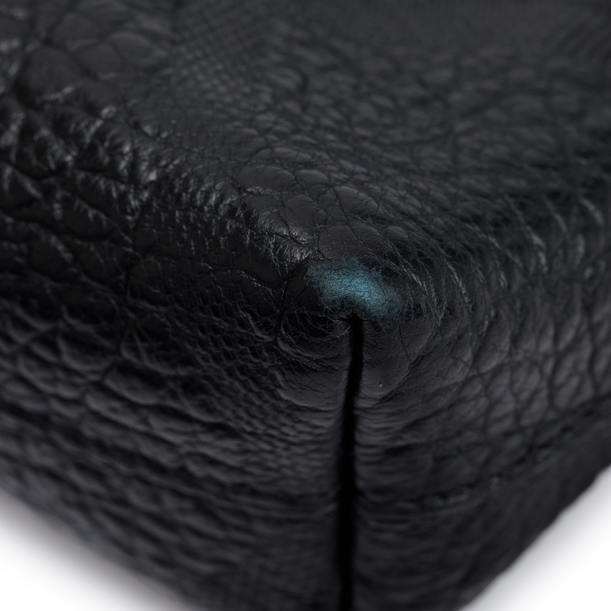 Burberry Black Check Embossed Heritage Grain Leather Chichester Crossbody Bag